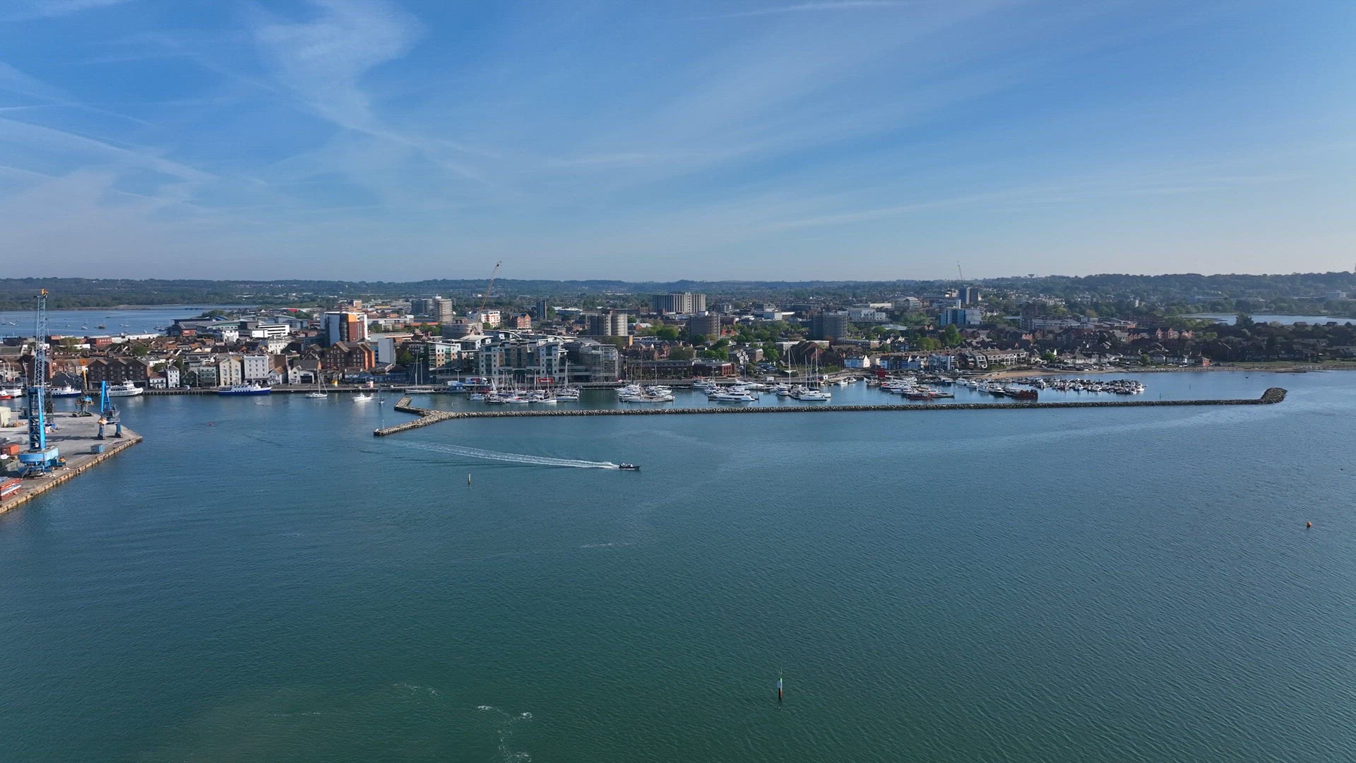 Poole Yacht Marina and Quay on the South Coast of England