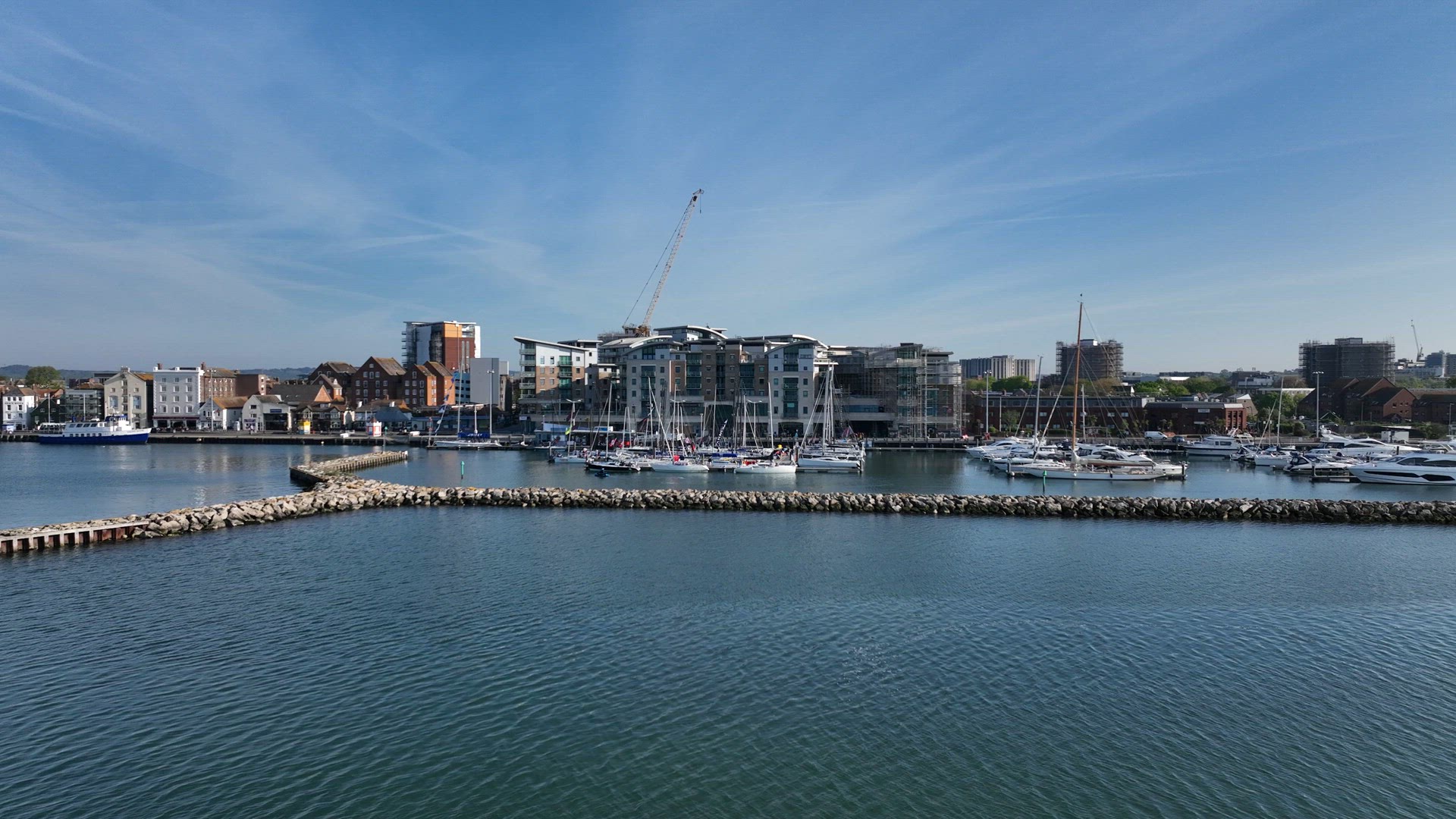 Poole Yacht Marina and Quay on the South Coast of England