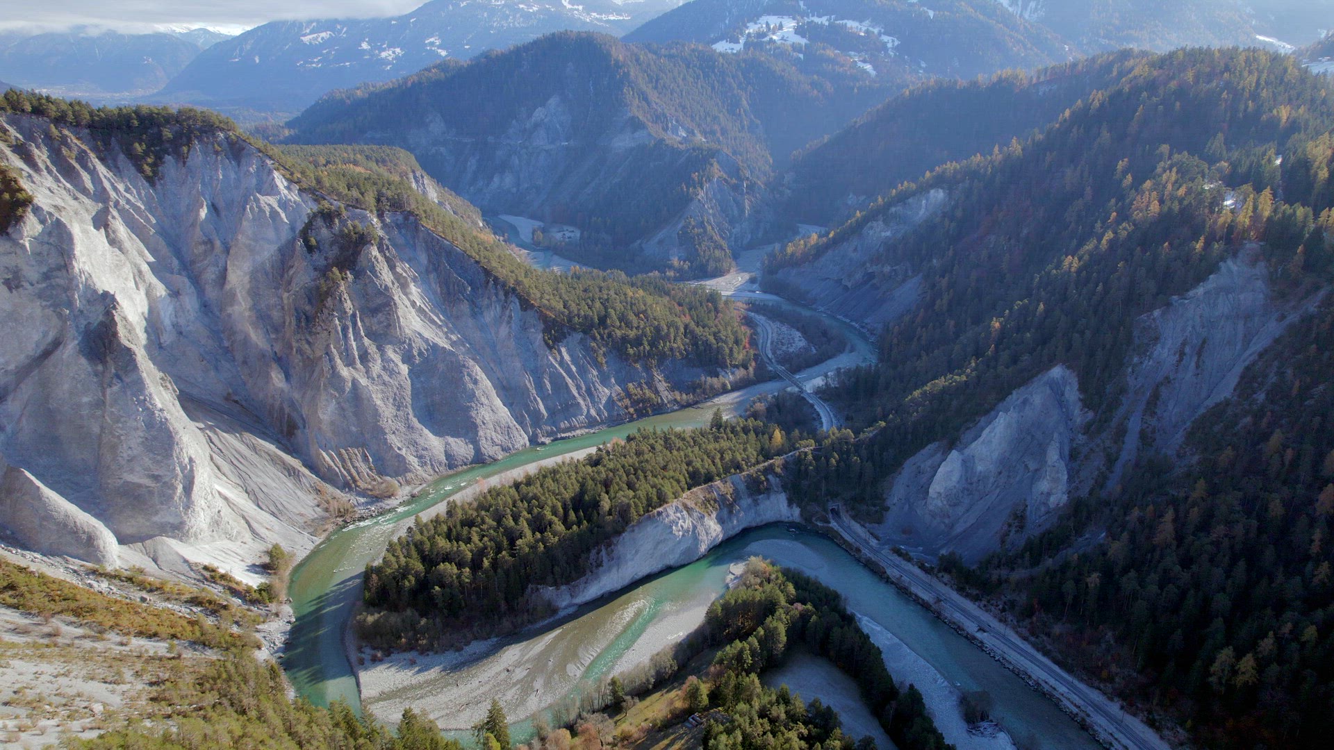 Ruinaulta The Grand Canyon of Switzerland Seen From the Air