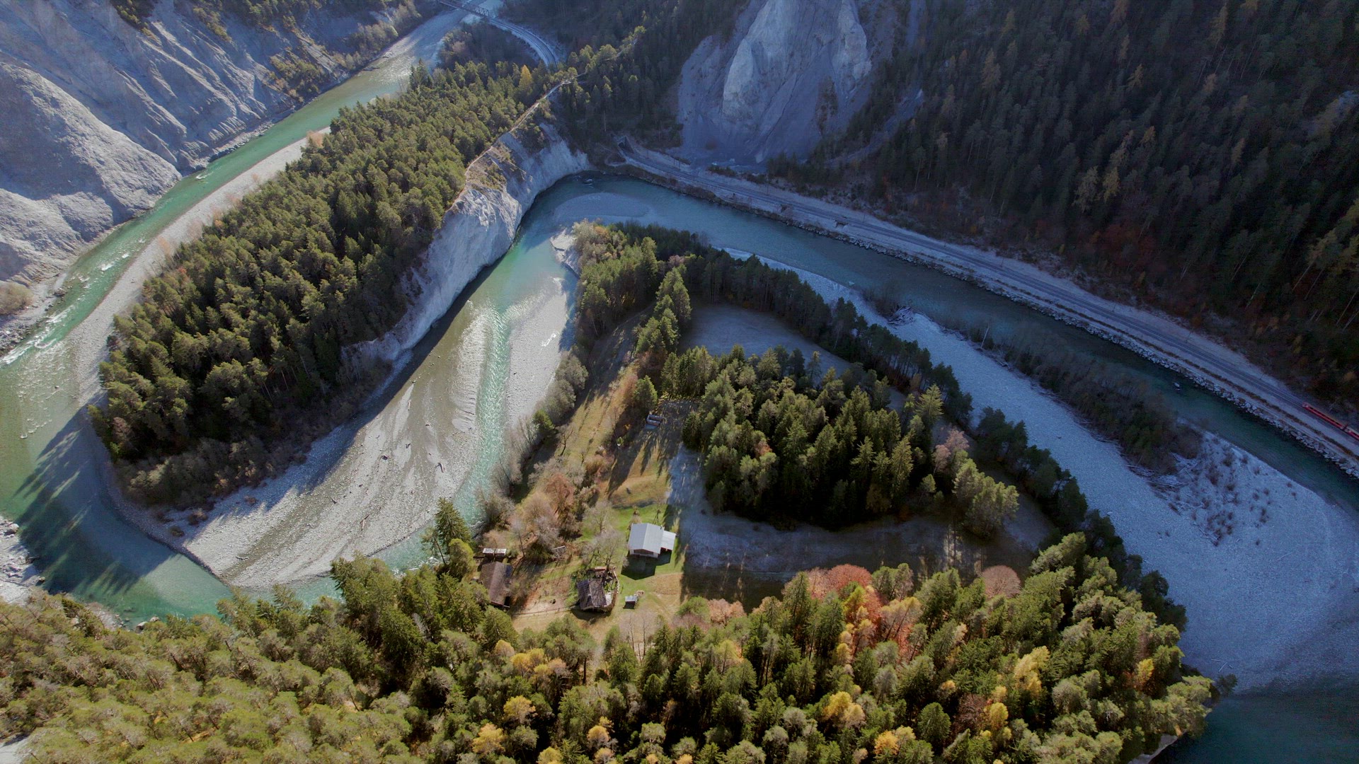 Ruinaulta in Switzerland is The Grand Canyon of The Country Aerial View