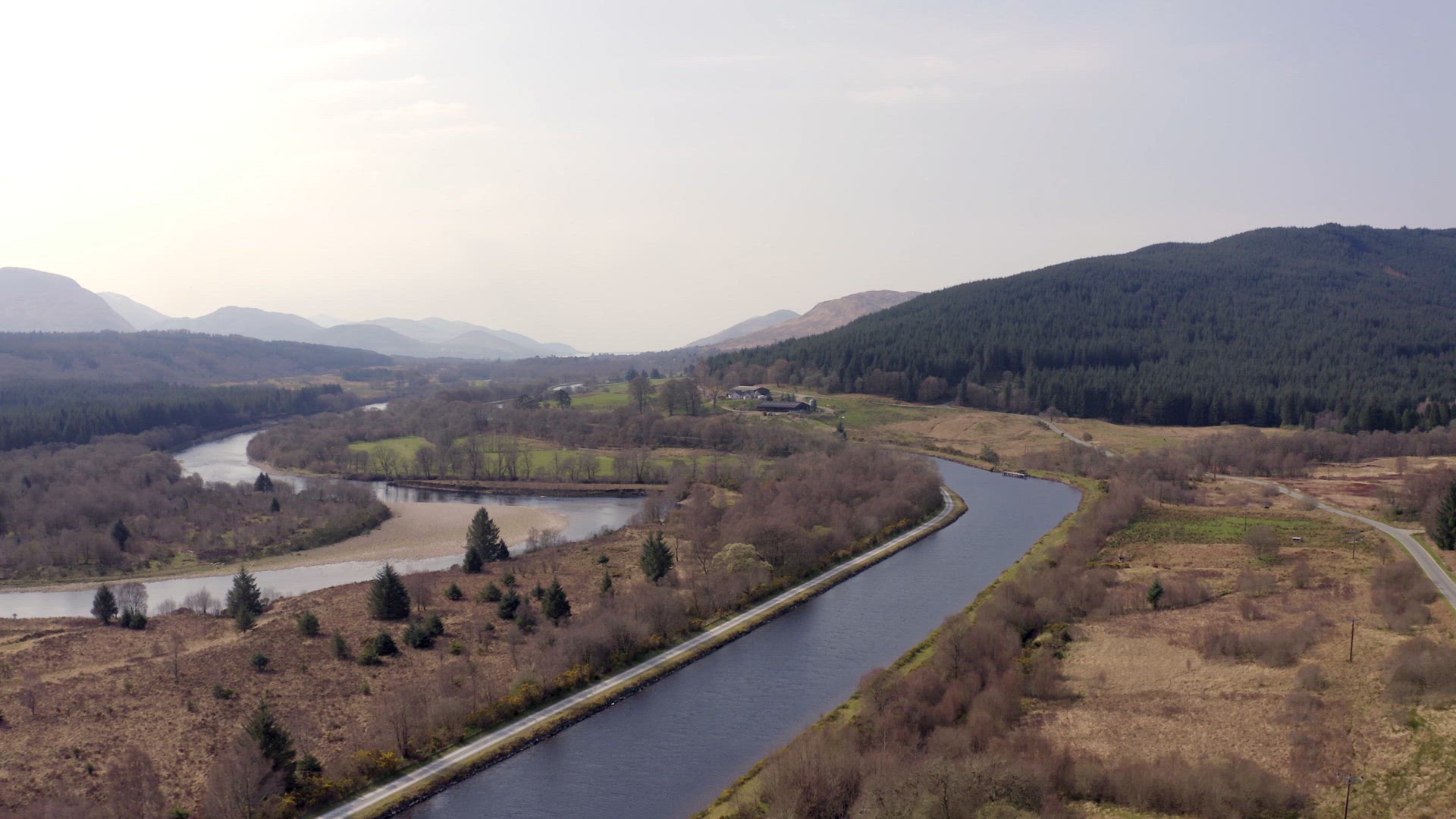 Canal Winding Through Beautiful Landscape