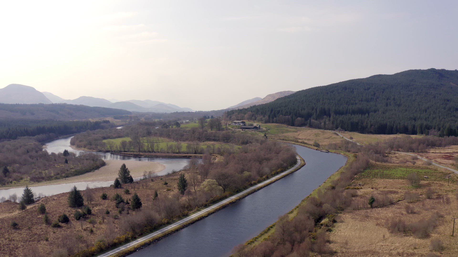 Canal Winding Through Beautiful Landscape