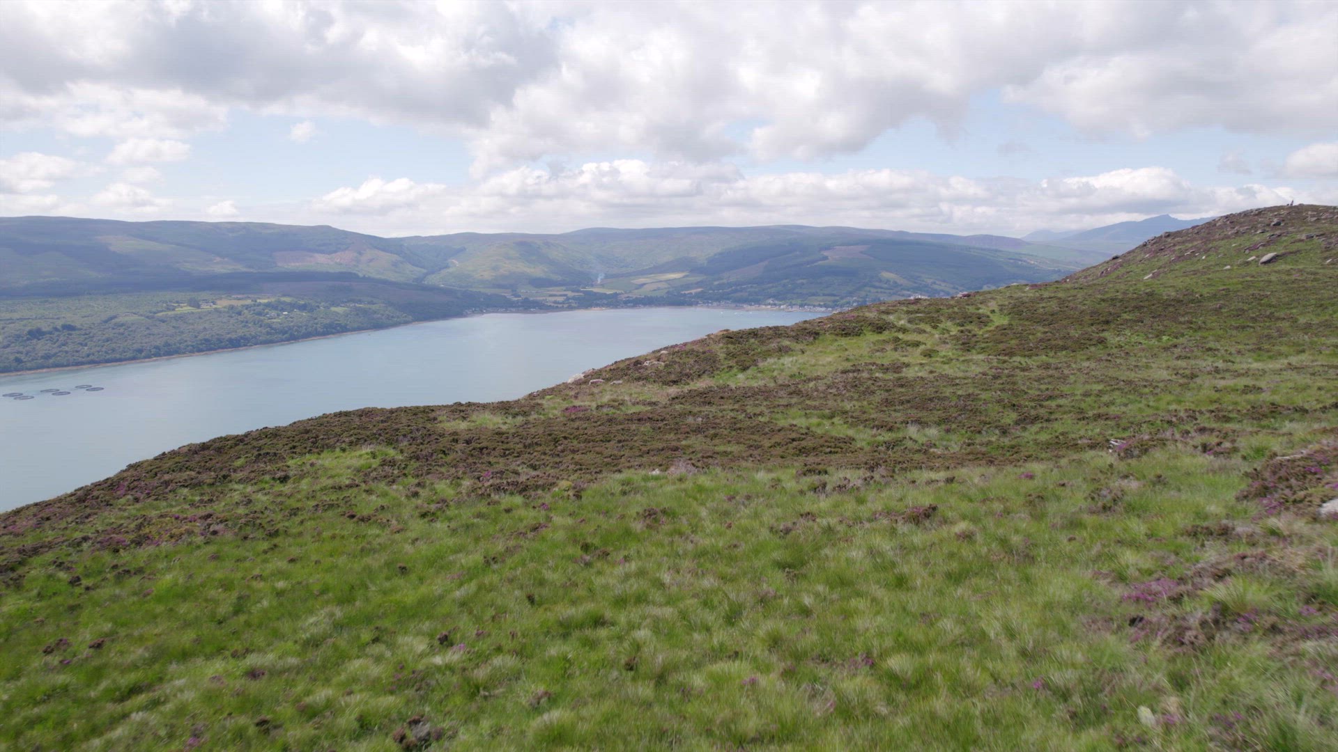 The Scottish Holy Isle with Mountainous and Coastal Landscape