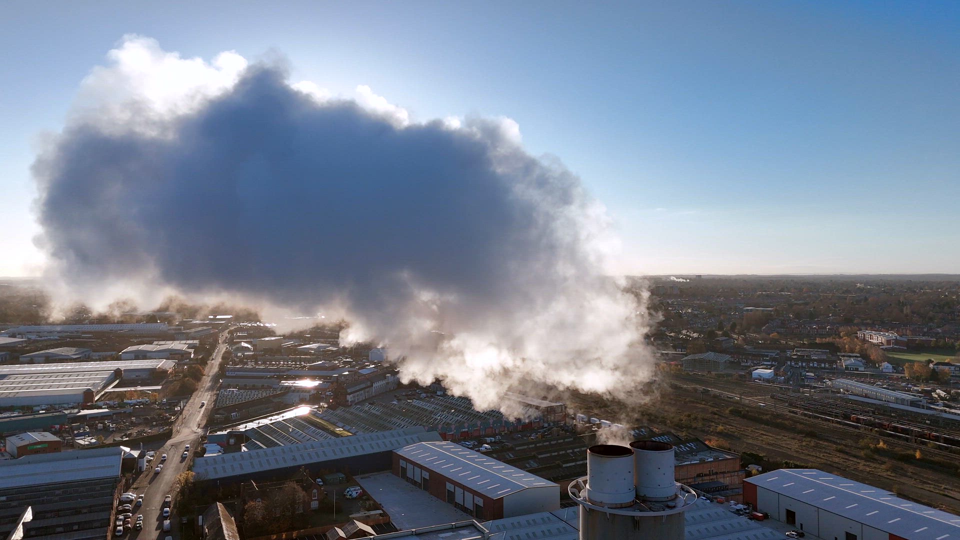Atmospheric Emissions and Pollution Caused By Industrial Smoke