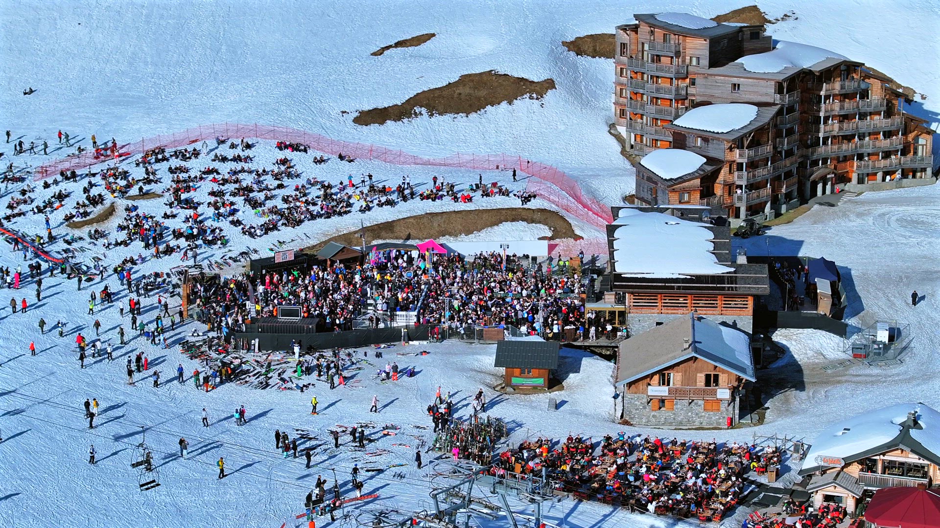 March 2024, Avoriaz, France: The Snowboxx Festival Takes Over La Folie Douce