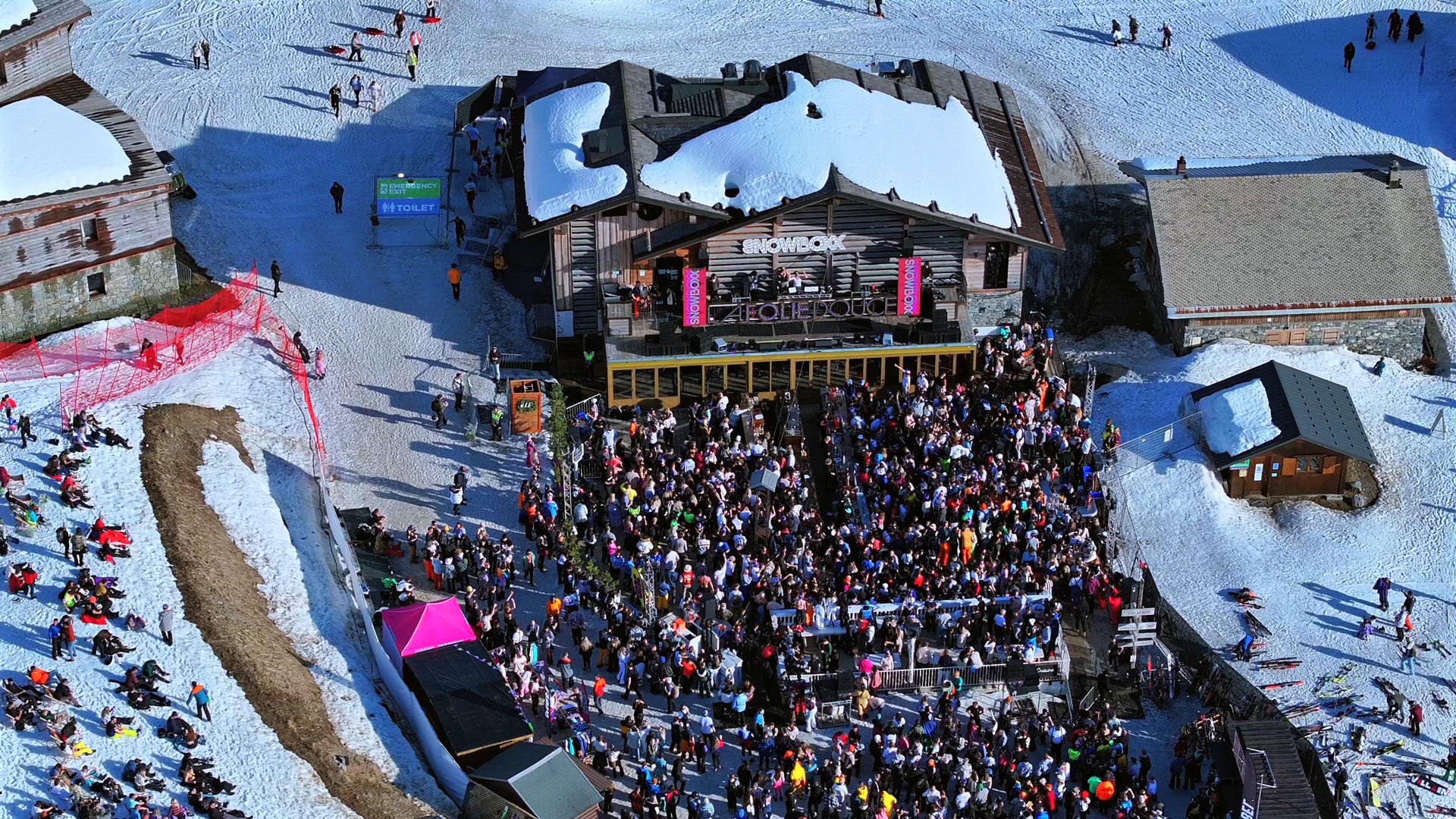 March 2024, Avoriaz, France: The Snowboxx Festival Takes Over La Folie Douce