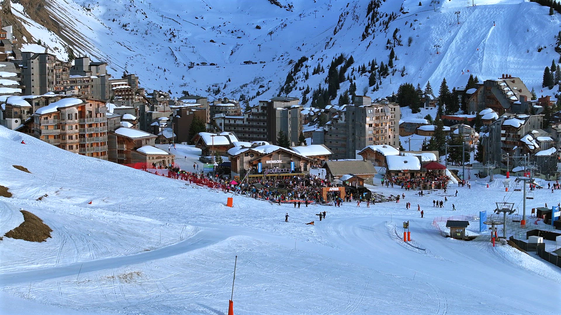 March 2024, Avoriaz, France: The Snowboxx Festival Takes Over La Folie Douce