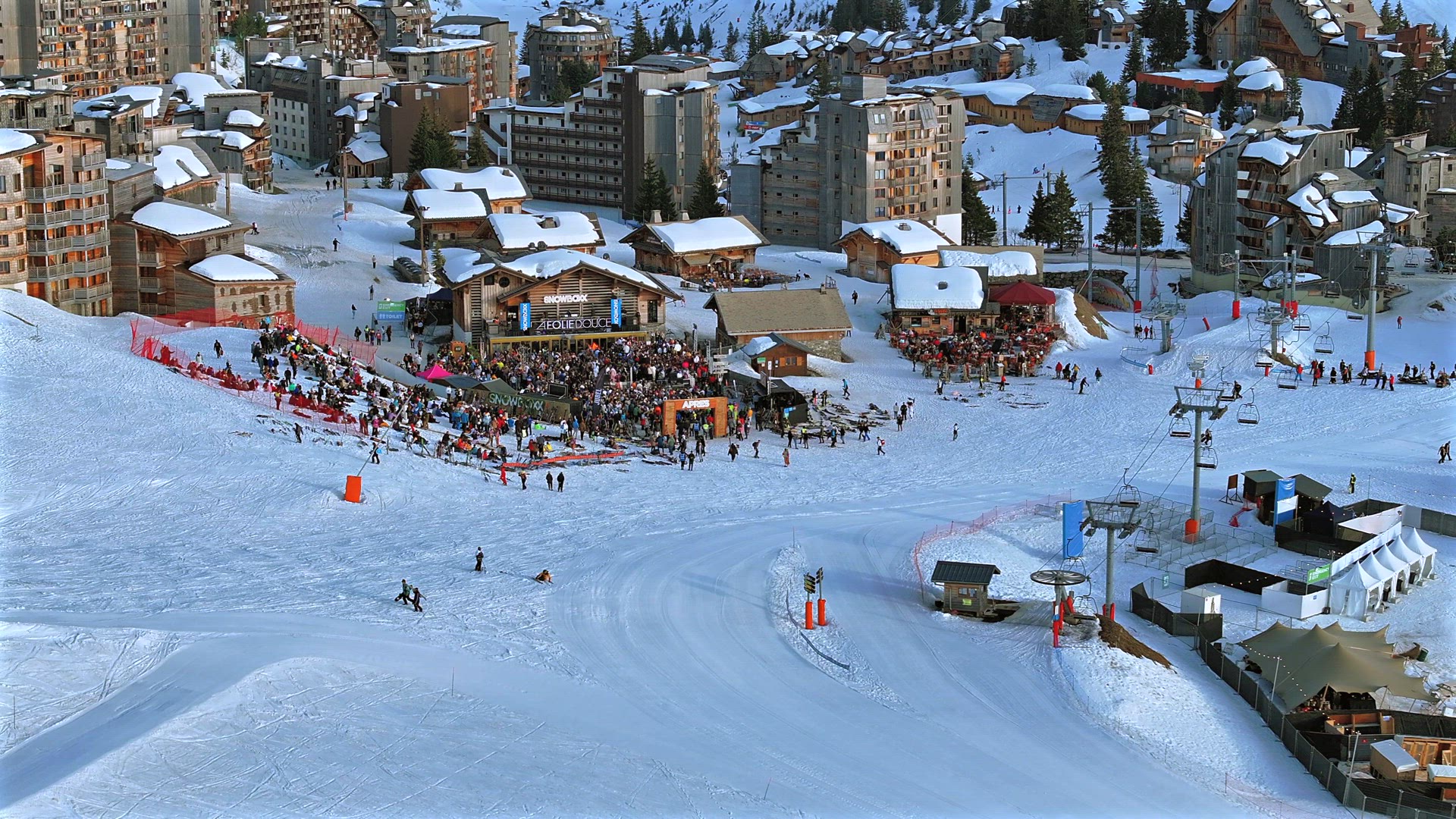 March 2024, Avoriaz, France: The Snowboxx Festival Takes Over La Folie Douce