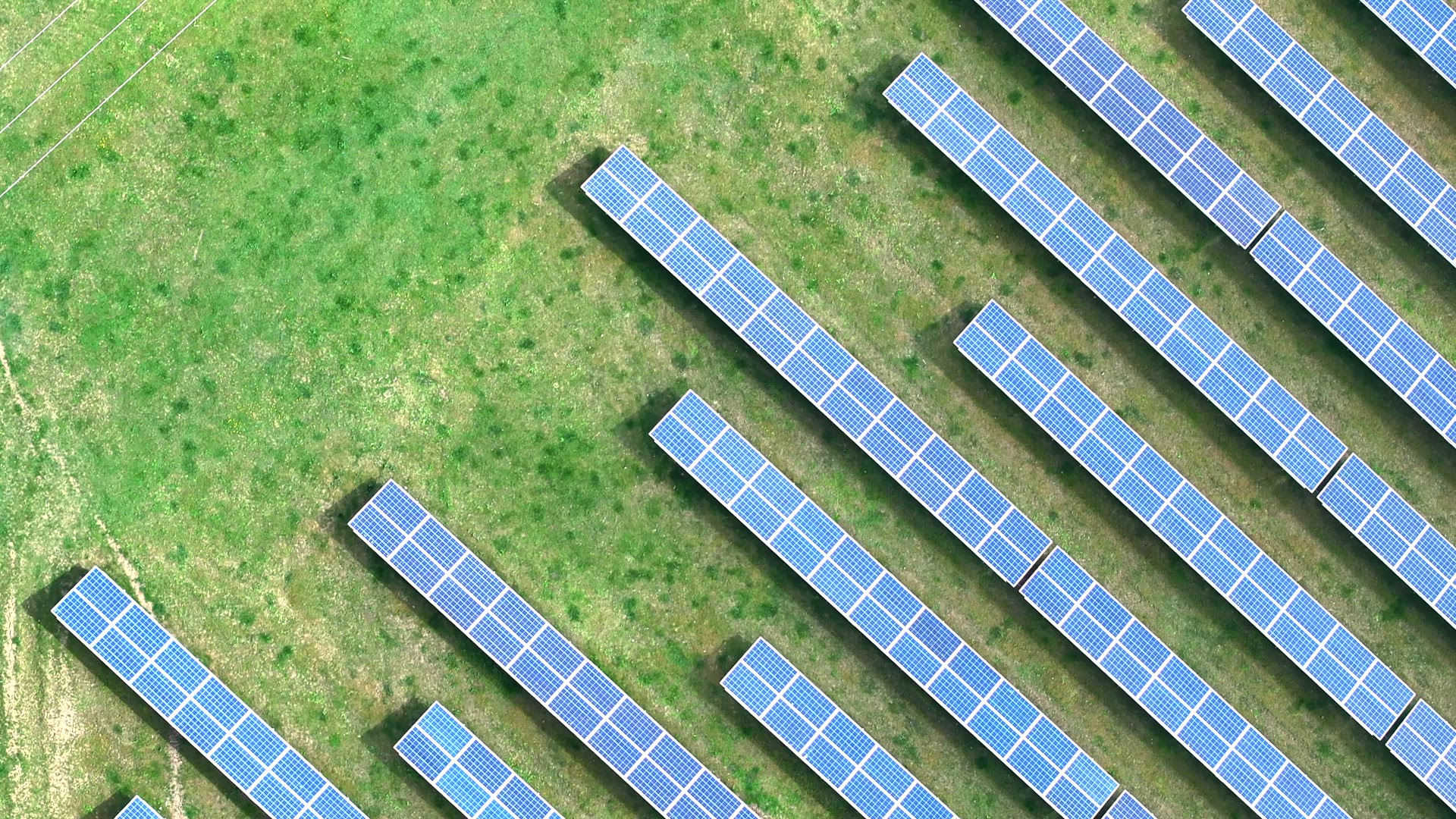 Solar Farm Seen From a Bird's Eye View