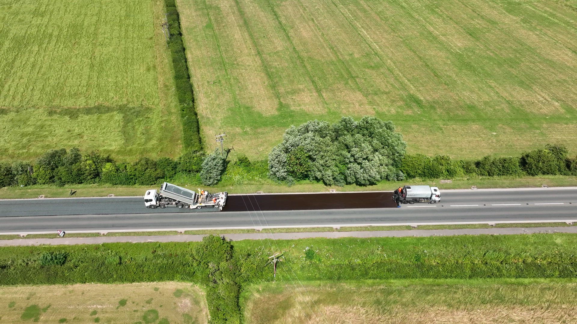 Road Resurfacing using Micro Asphalt Surface Dressing