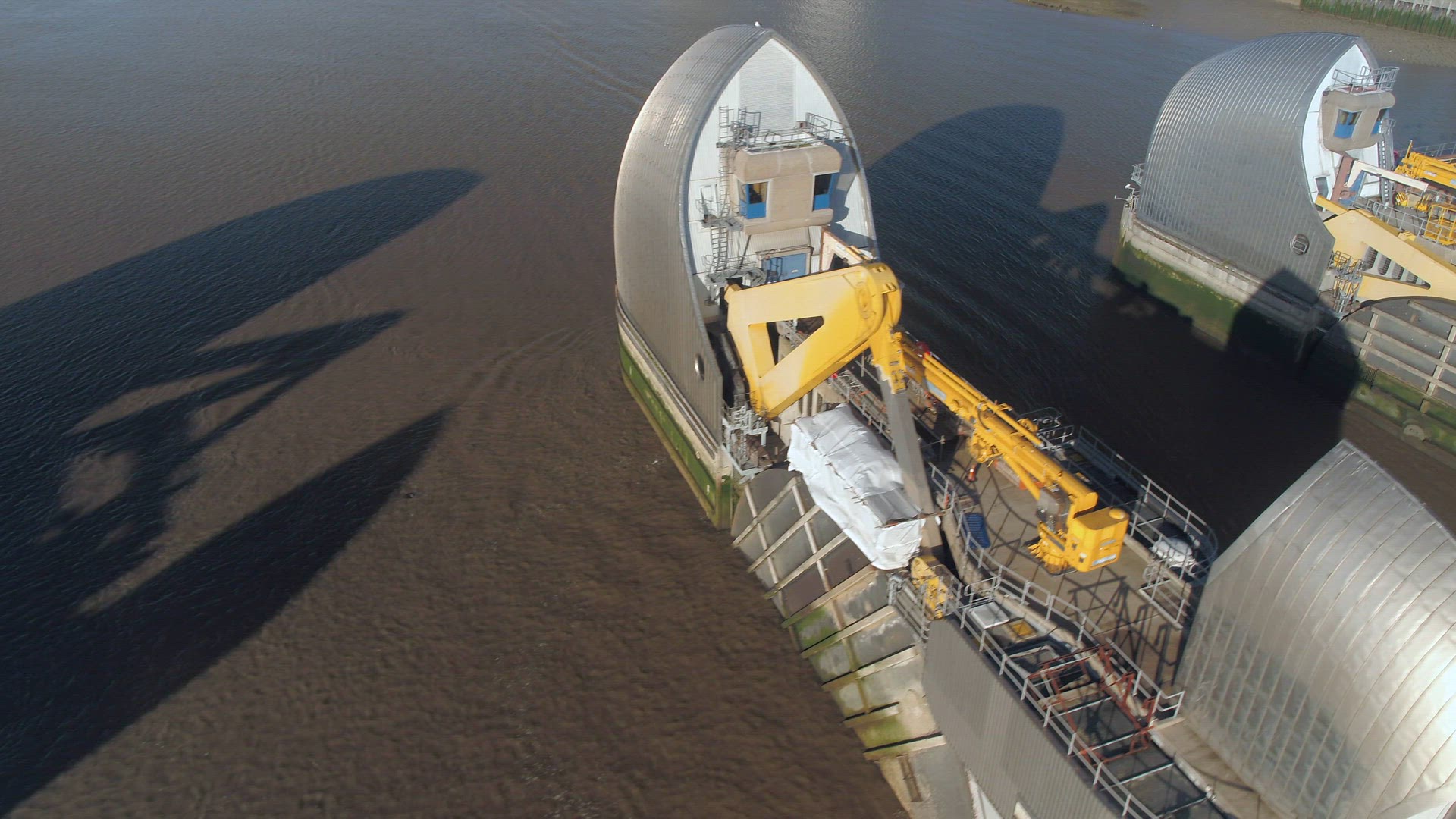 London's Thames Barrier A Protection Against High Tides and Flood Water