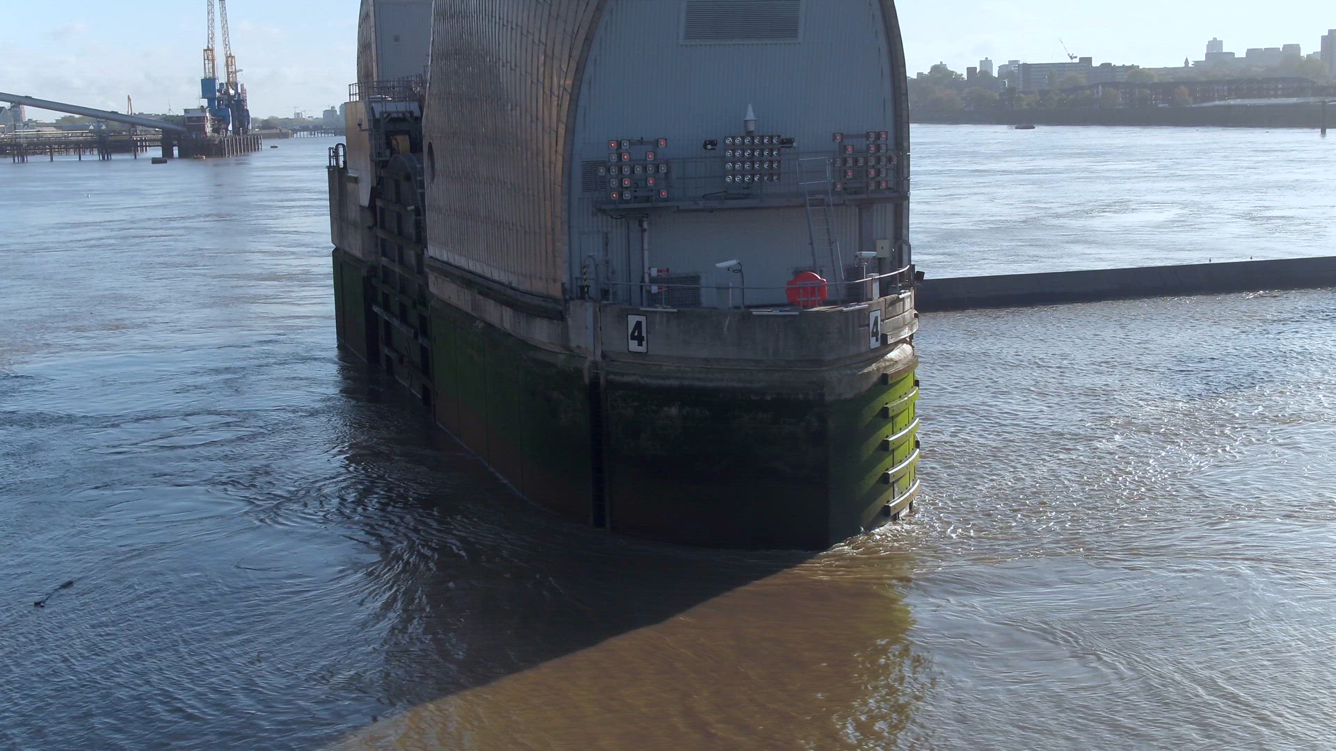 London's Thames Barrier A Protection Against High Tides and Flood Water