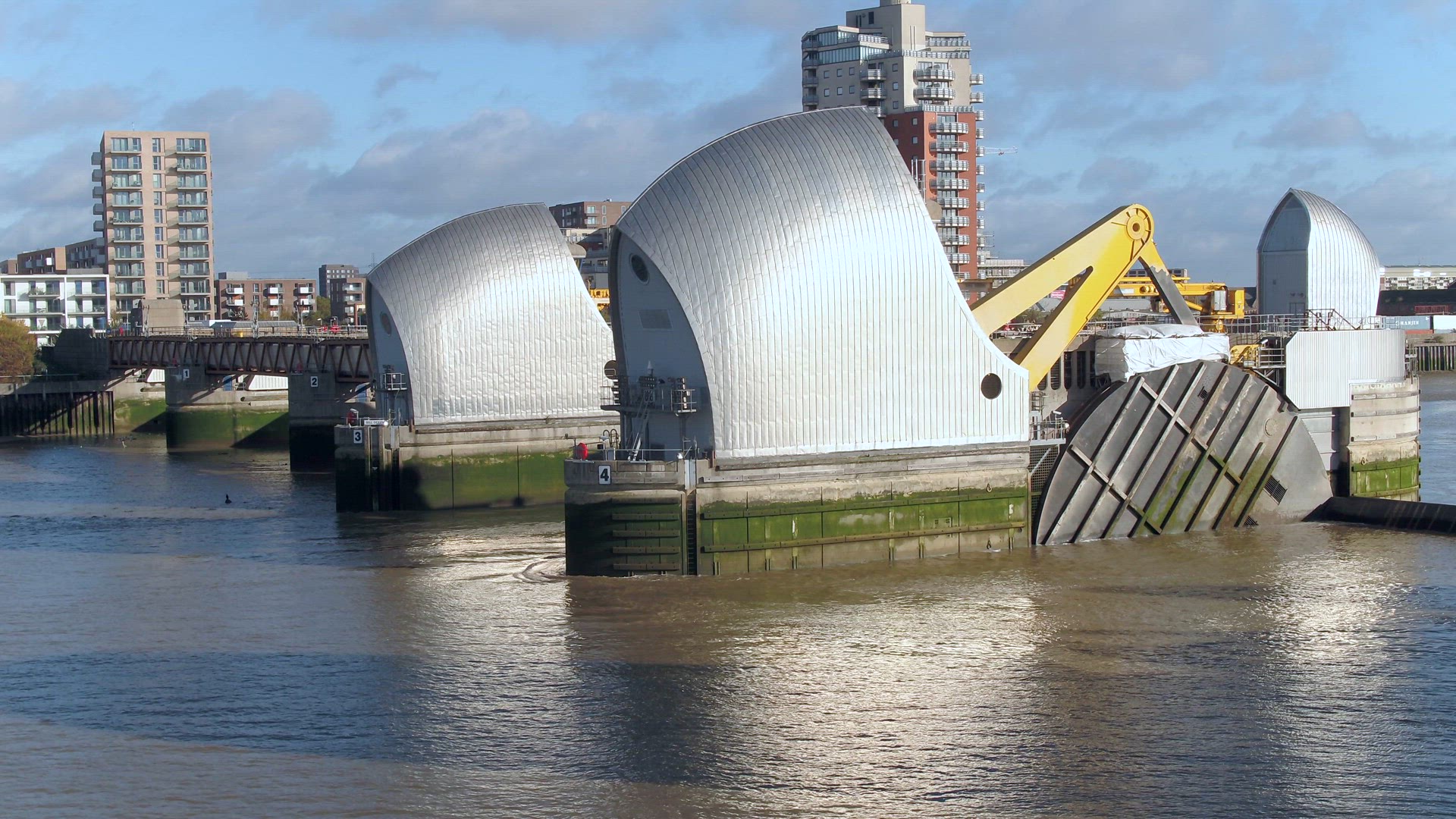 London's Thames Barrier A Protection Against High Tides and Flood Water