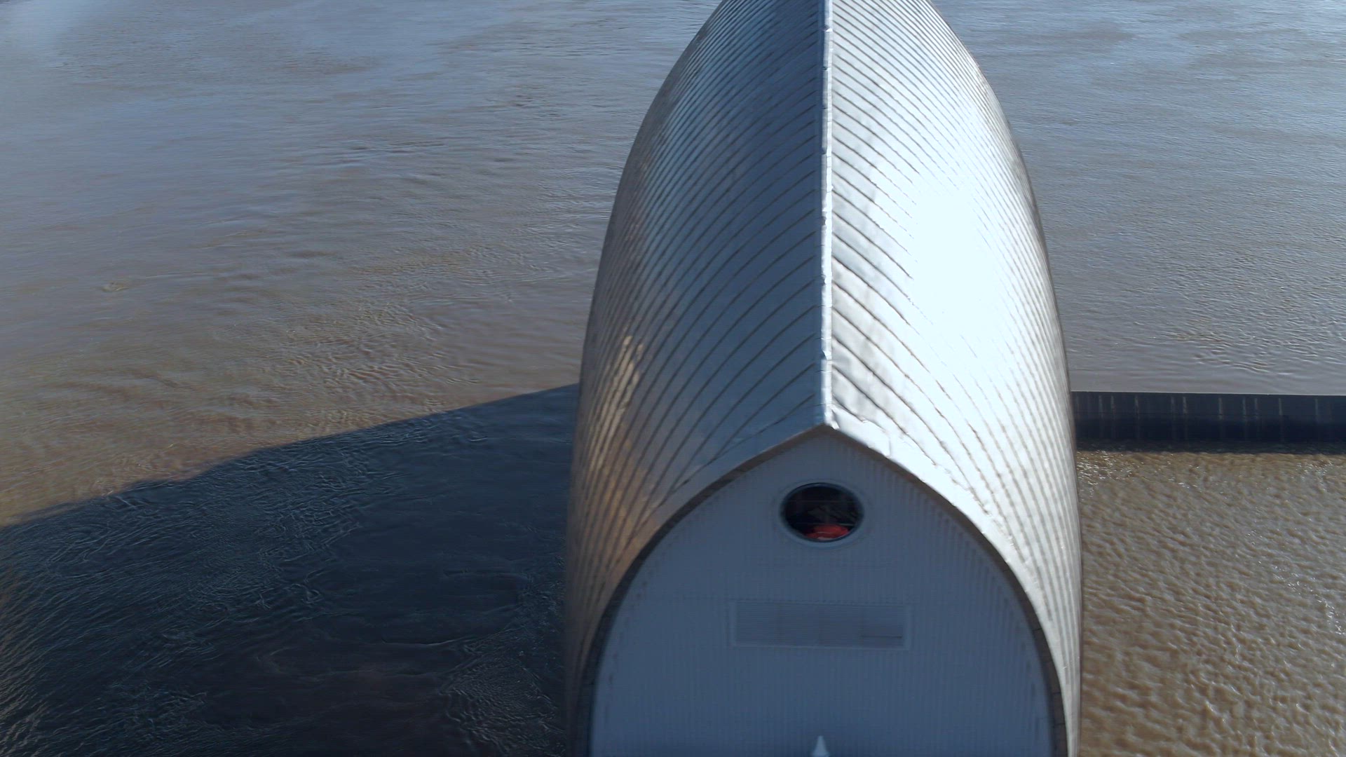 The Thames Barrier Protects London from Flooding During High Tides