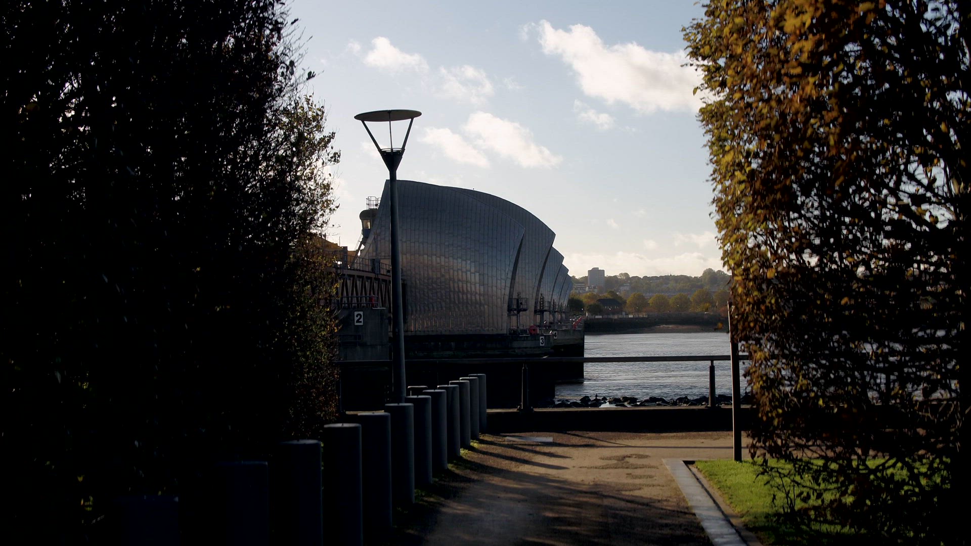 The Thames Barrier Protects London from Flooding During High Tides