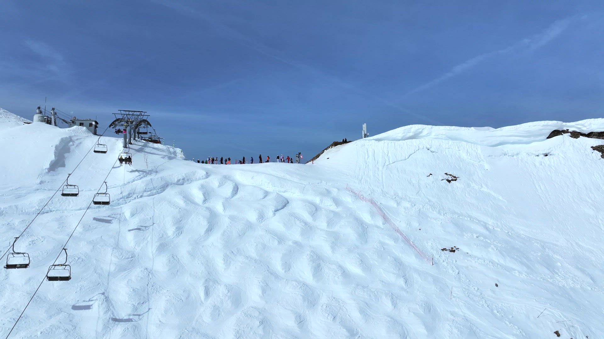 The Swiss Wall Ski Run A Formidable Mogul Run Aerial View