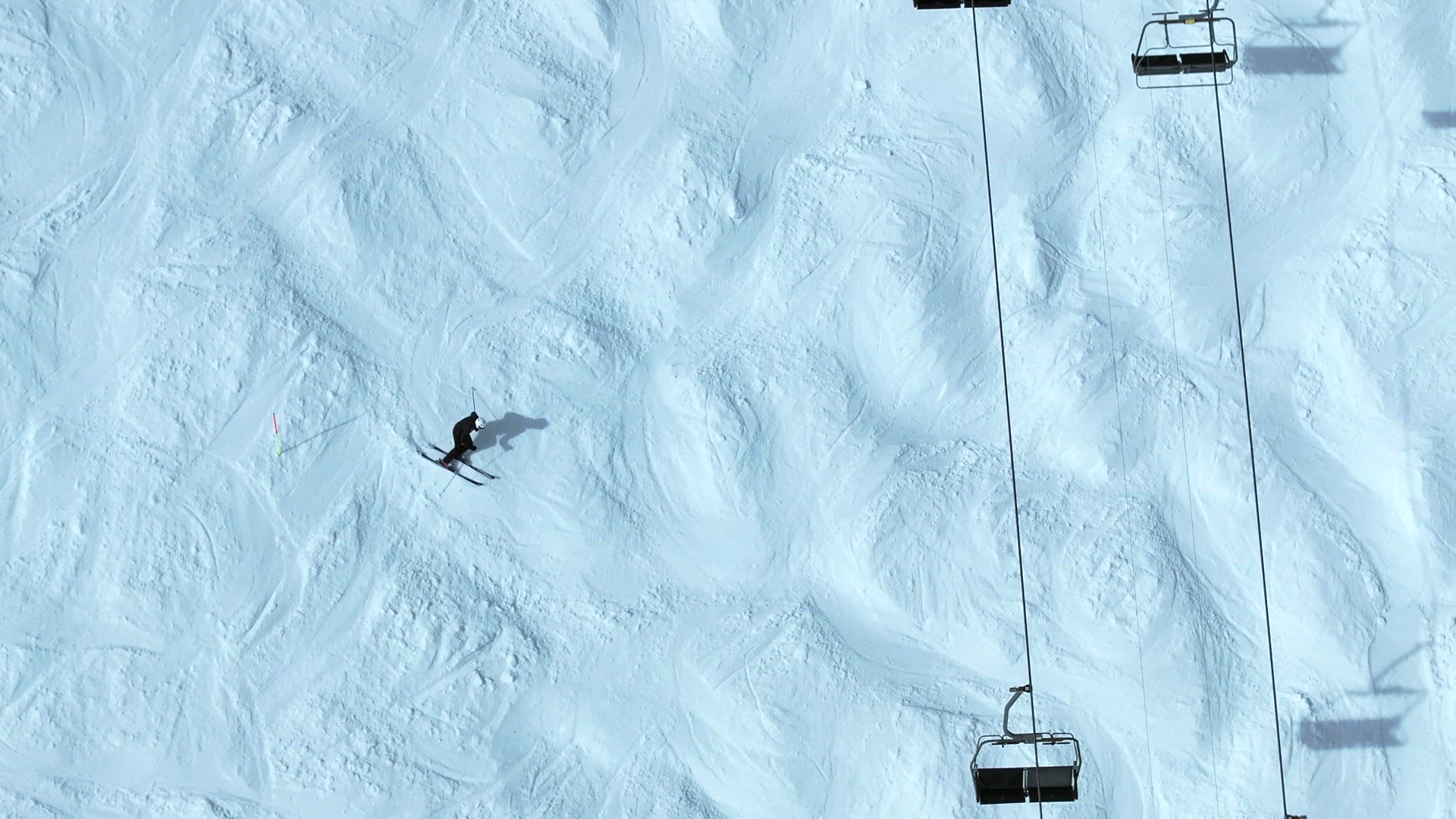 The Swiss Wall A Notoriously Dangerous Ski Run Aerial View
