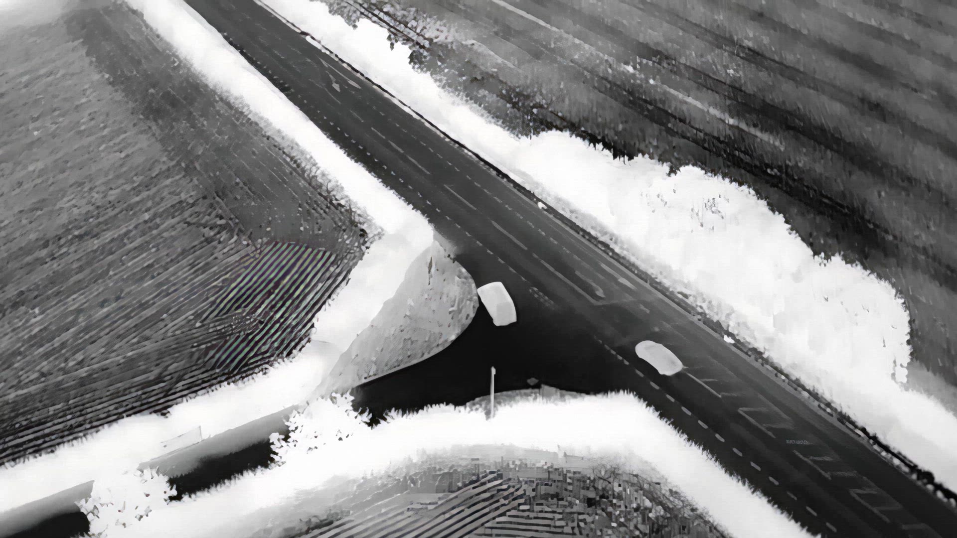 Fast Vehicles Being Chased Using a Thermal Imaging Camera From The Air