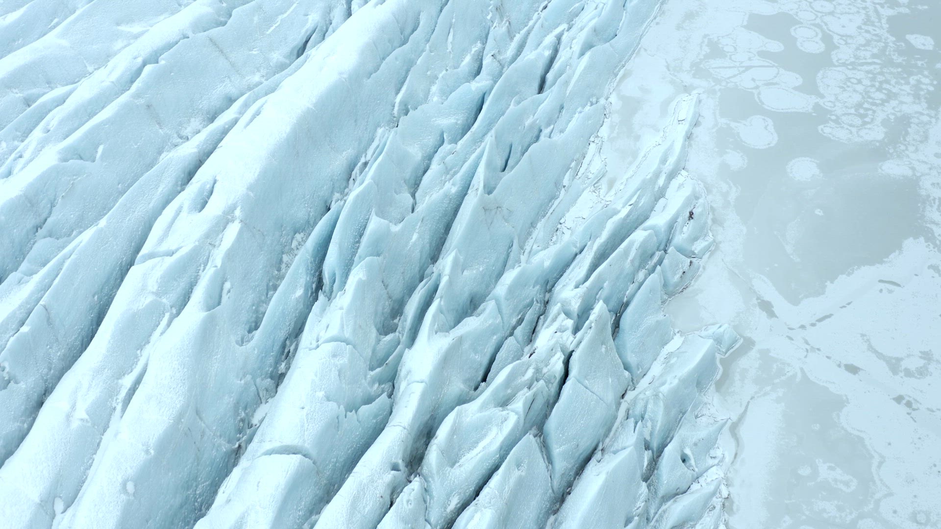 A Huge Glacier in Iceland During the Winter a Popular Tourist Attraction