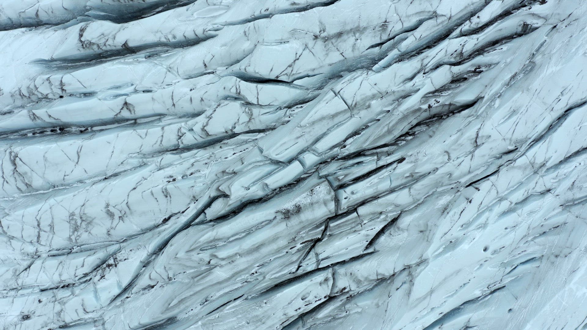 Glacier Cracks and Crevices Seen From the Air