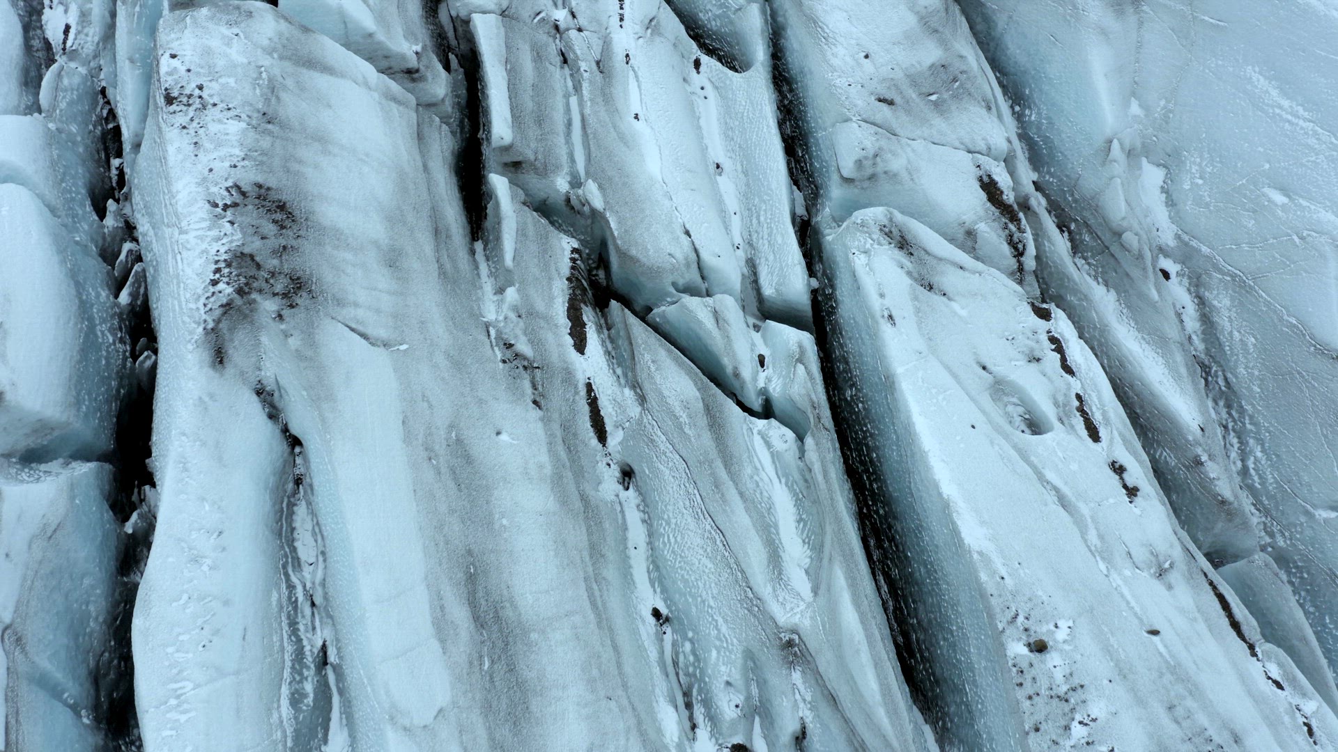 Glacier Cracks and Crevices Seen From the Air