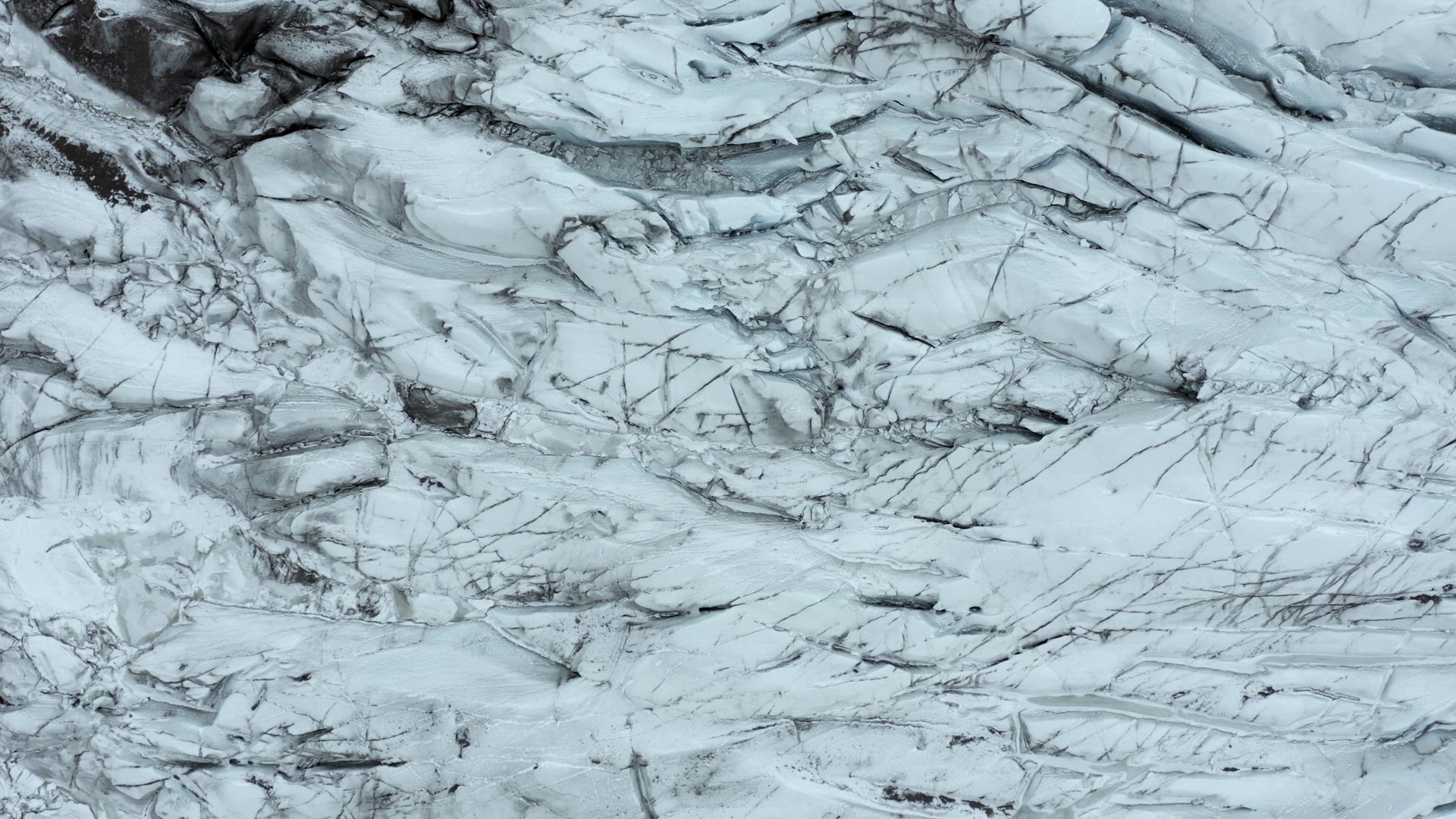 Glacier Cracks and Crevices Seen From the Air
