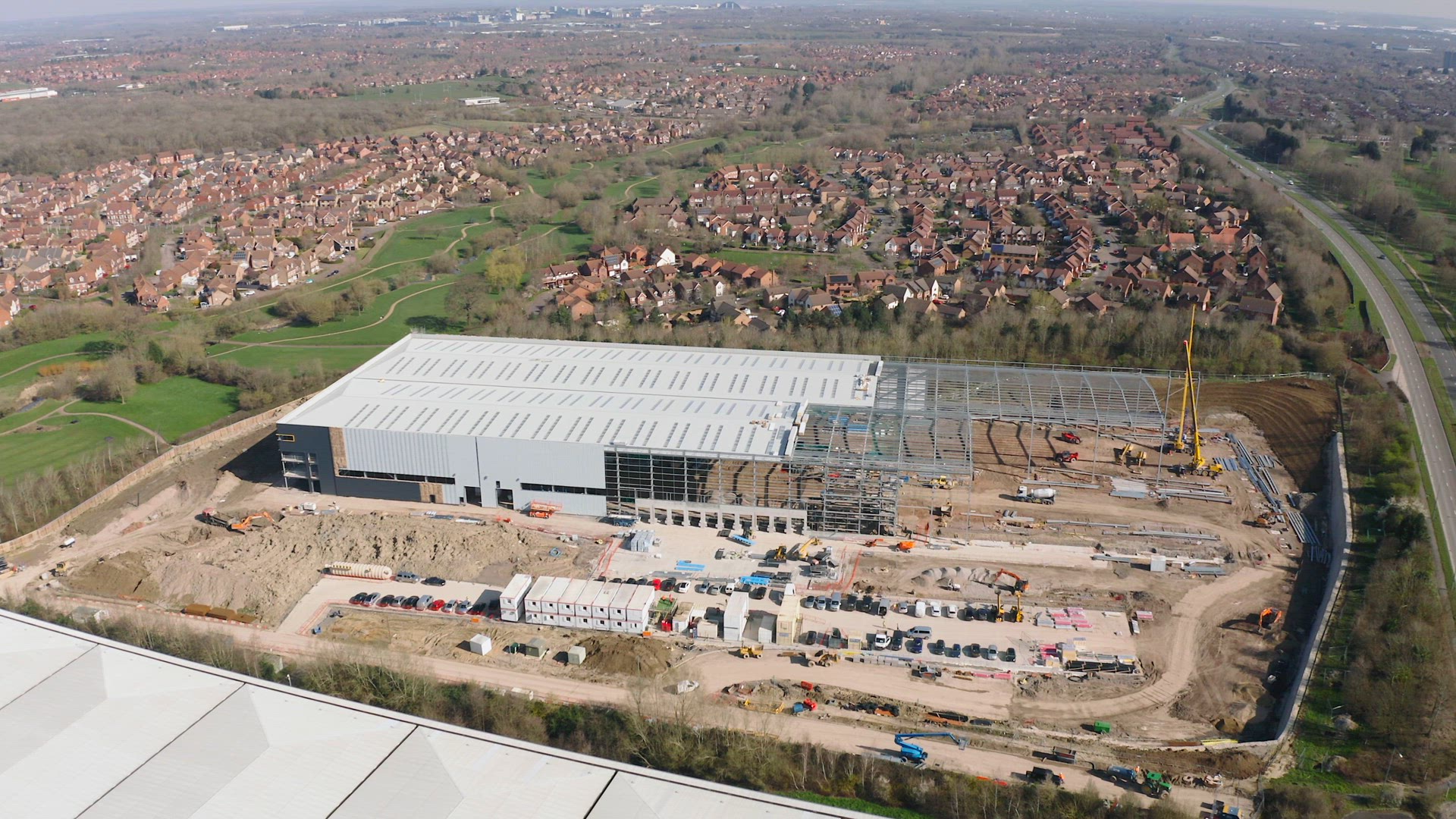 Large Warehouse During Construction Phase