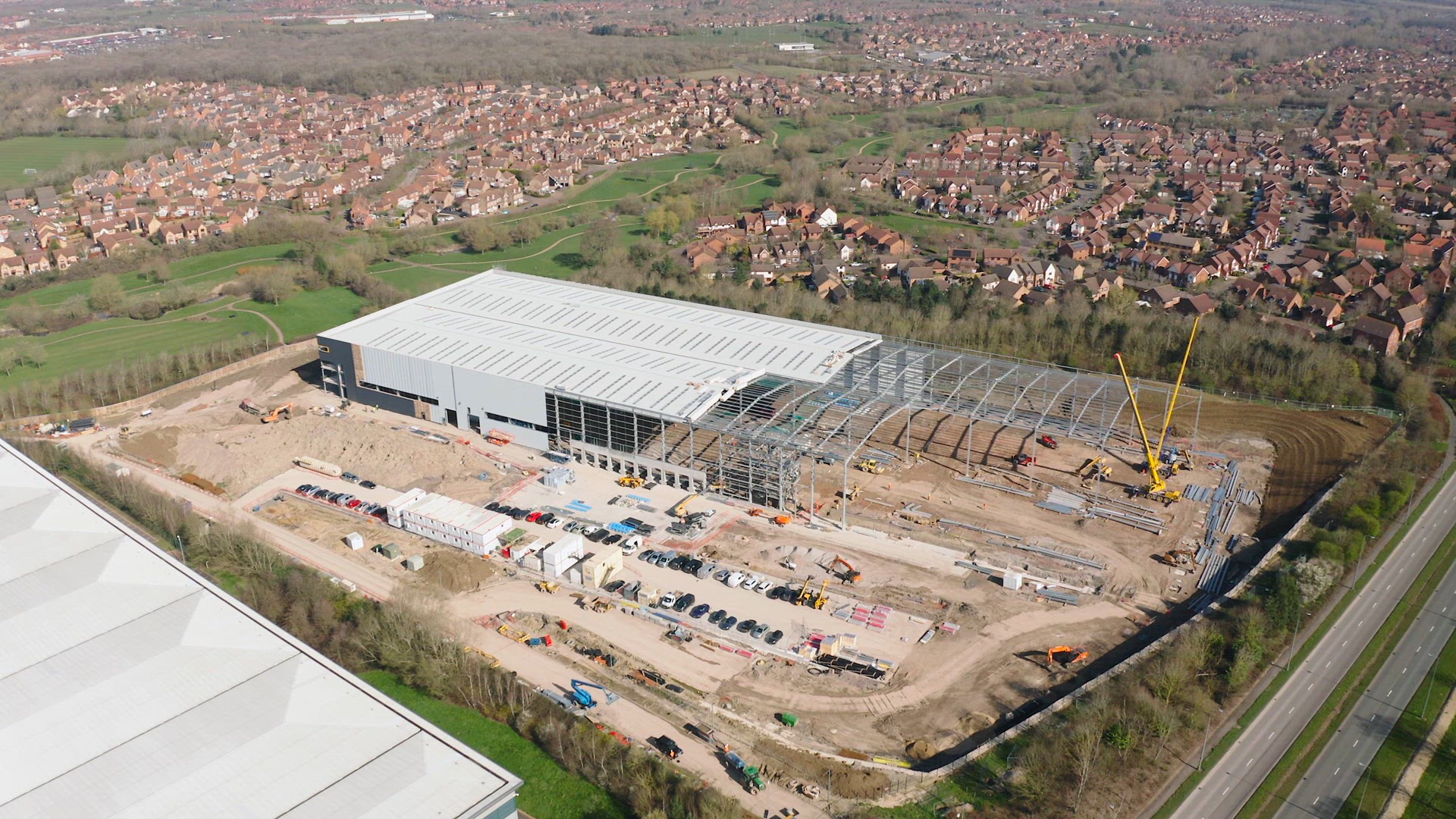 Large Warehouse During Construction Phase