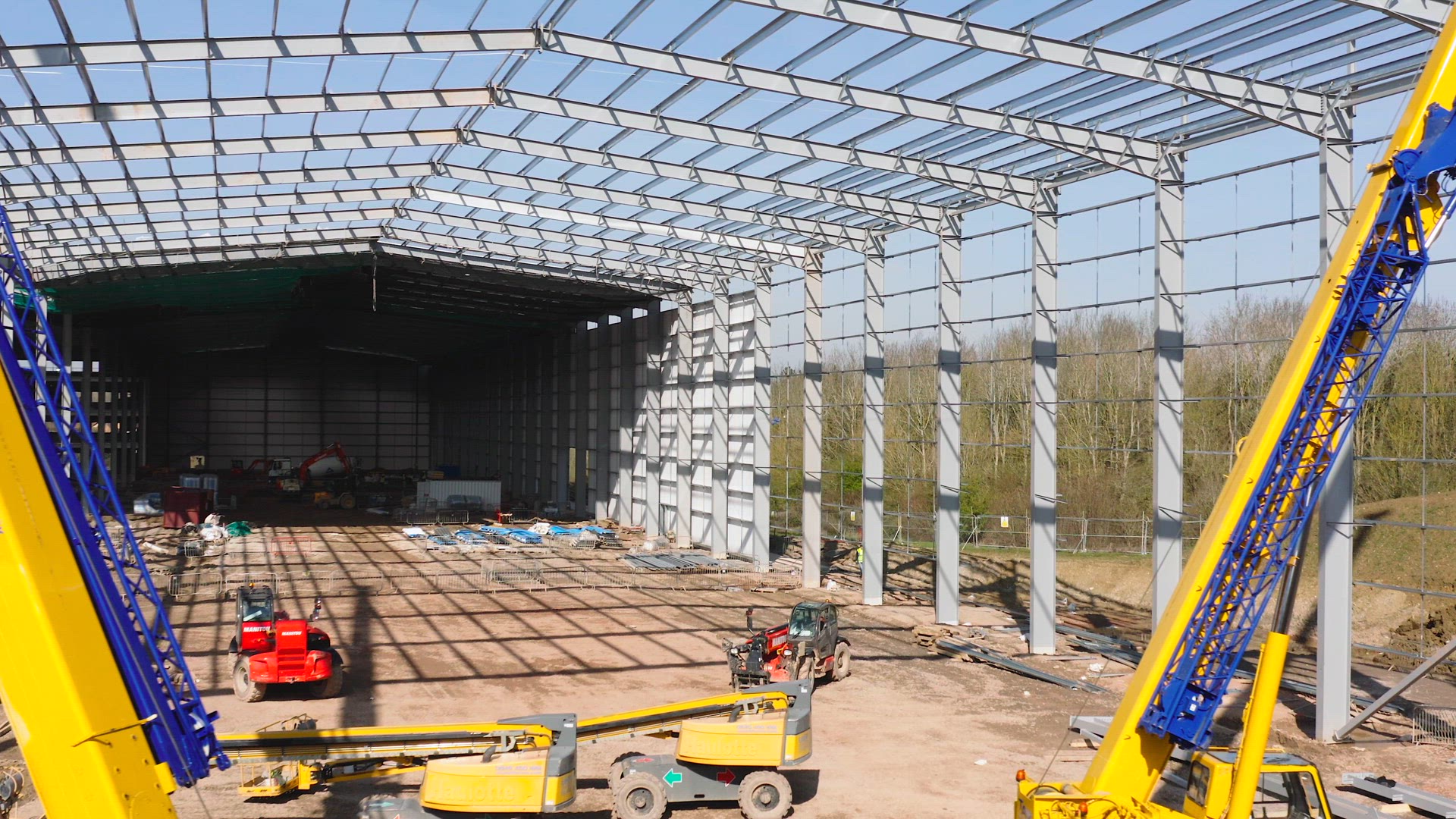Large Warehouse During Construction Phase