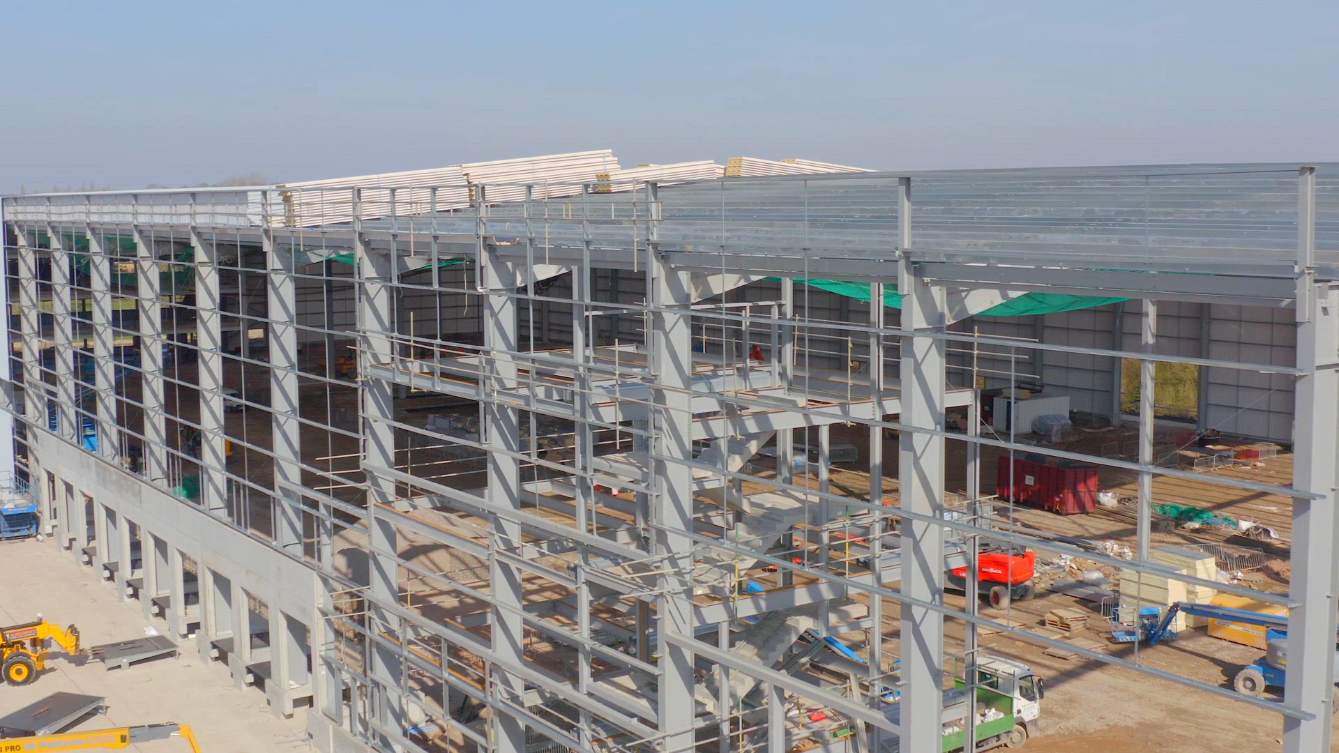 Large Warehouse During Construction Phase