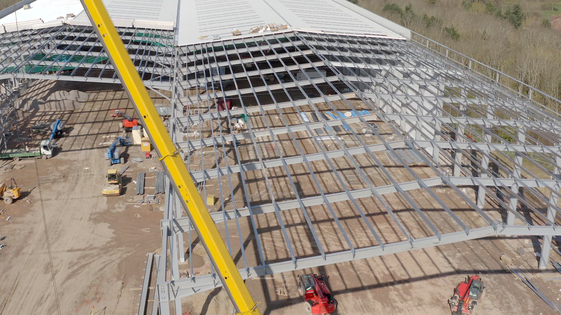 Large Warehouse During Construction Phase