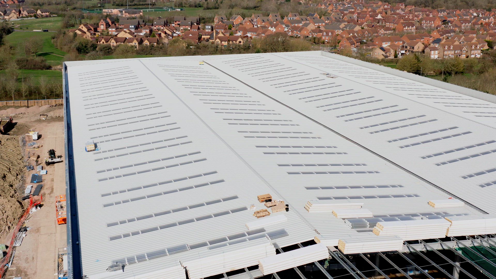 Large Warehouse During Construction Phase