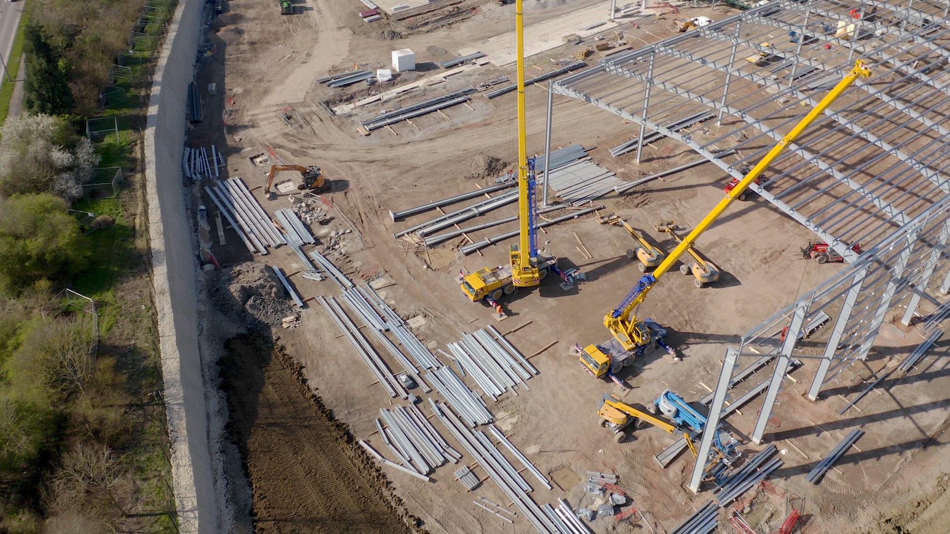 Construction Site of a Warehouse Distribution Unit