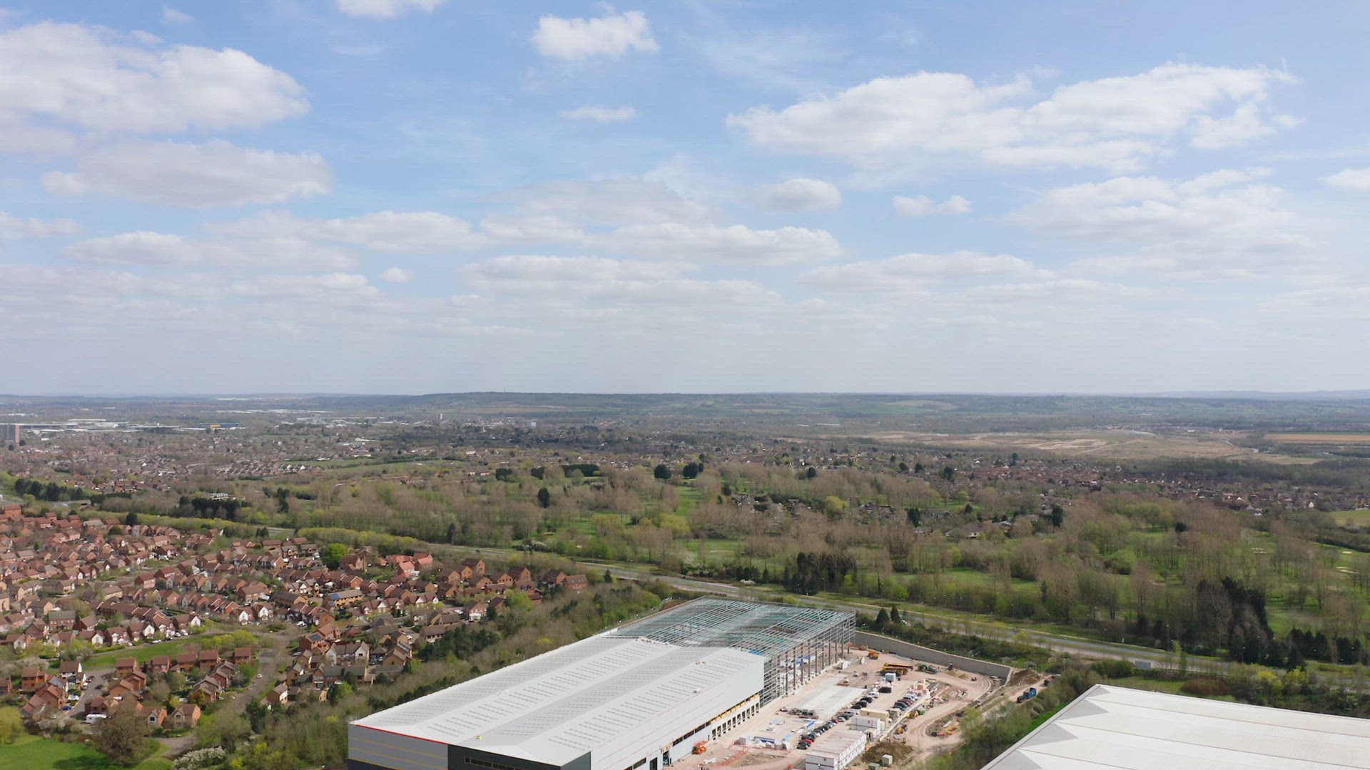Large Warehouse During Construction Phase