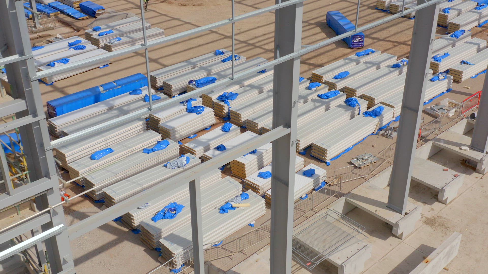Large Warehouse During Construction Phase