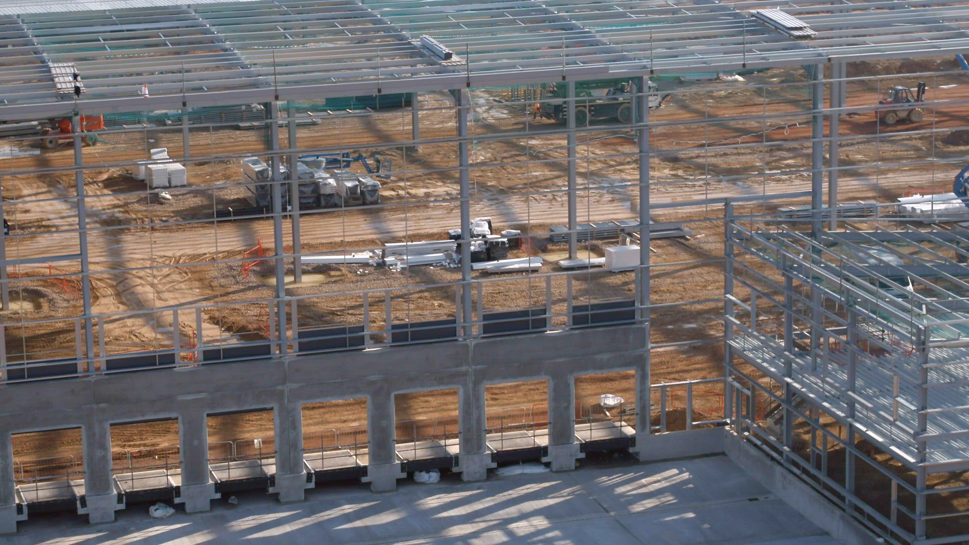 Large Warehouse During Construction Phase