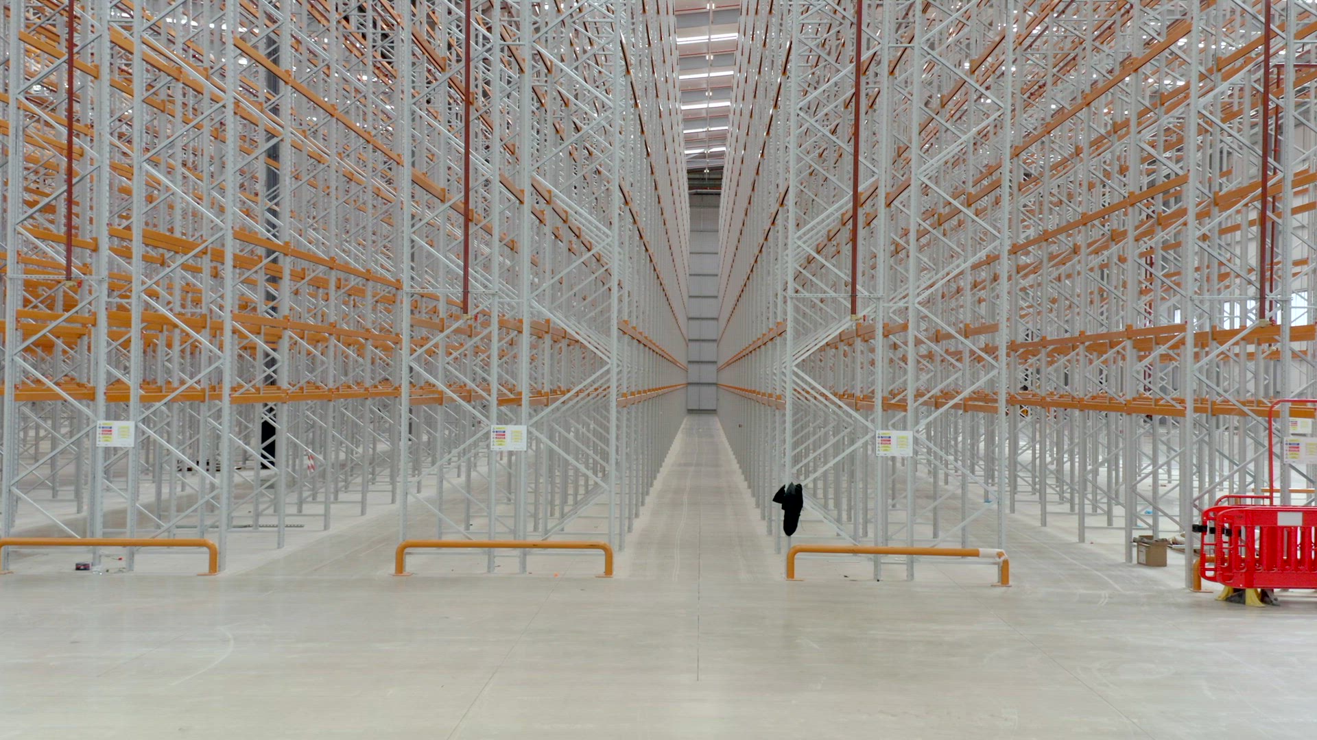 Warehouse Interior Racking System Flythrough