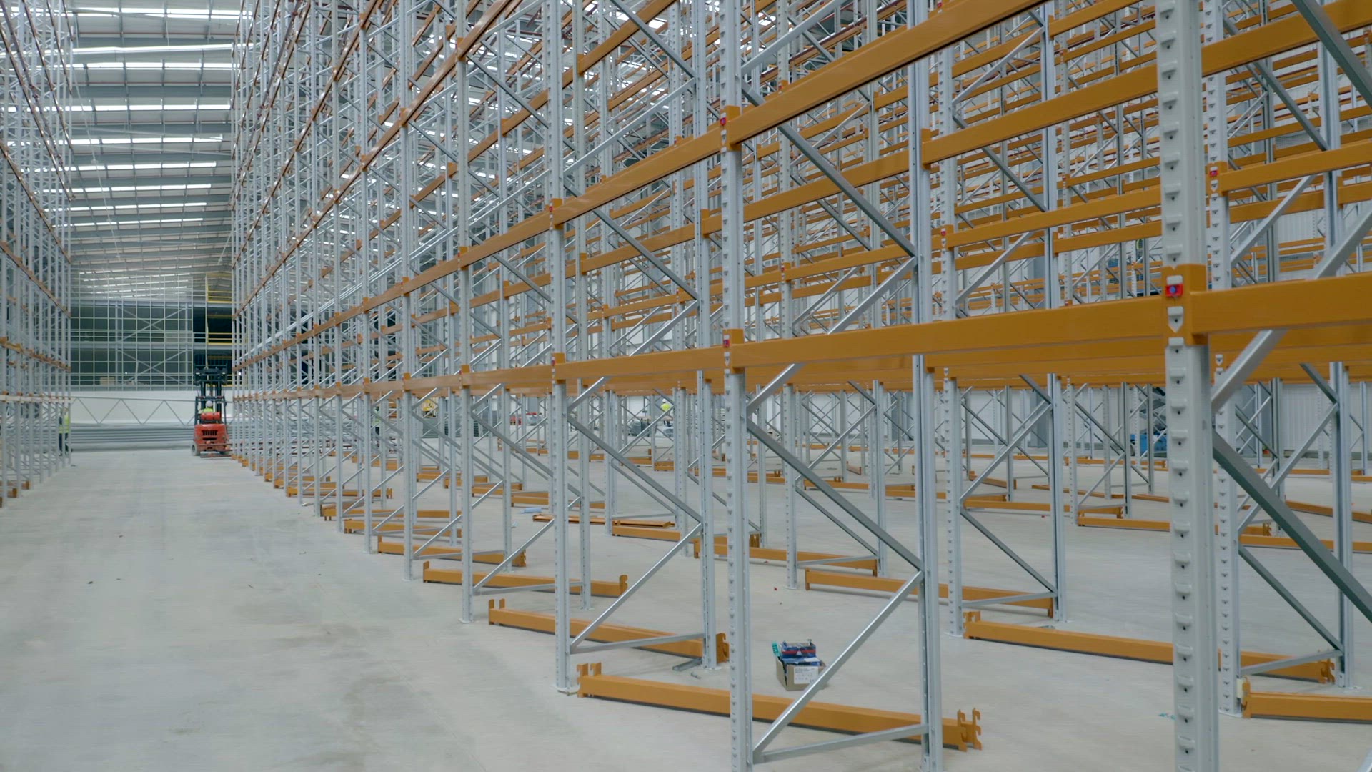 Warehouse Interior Racking System Flythrough