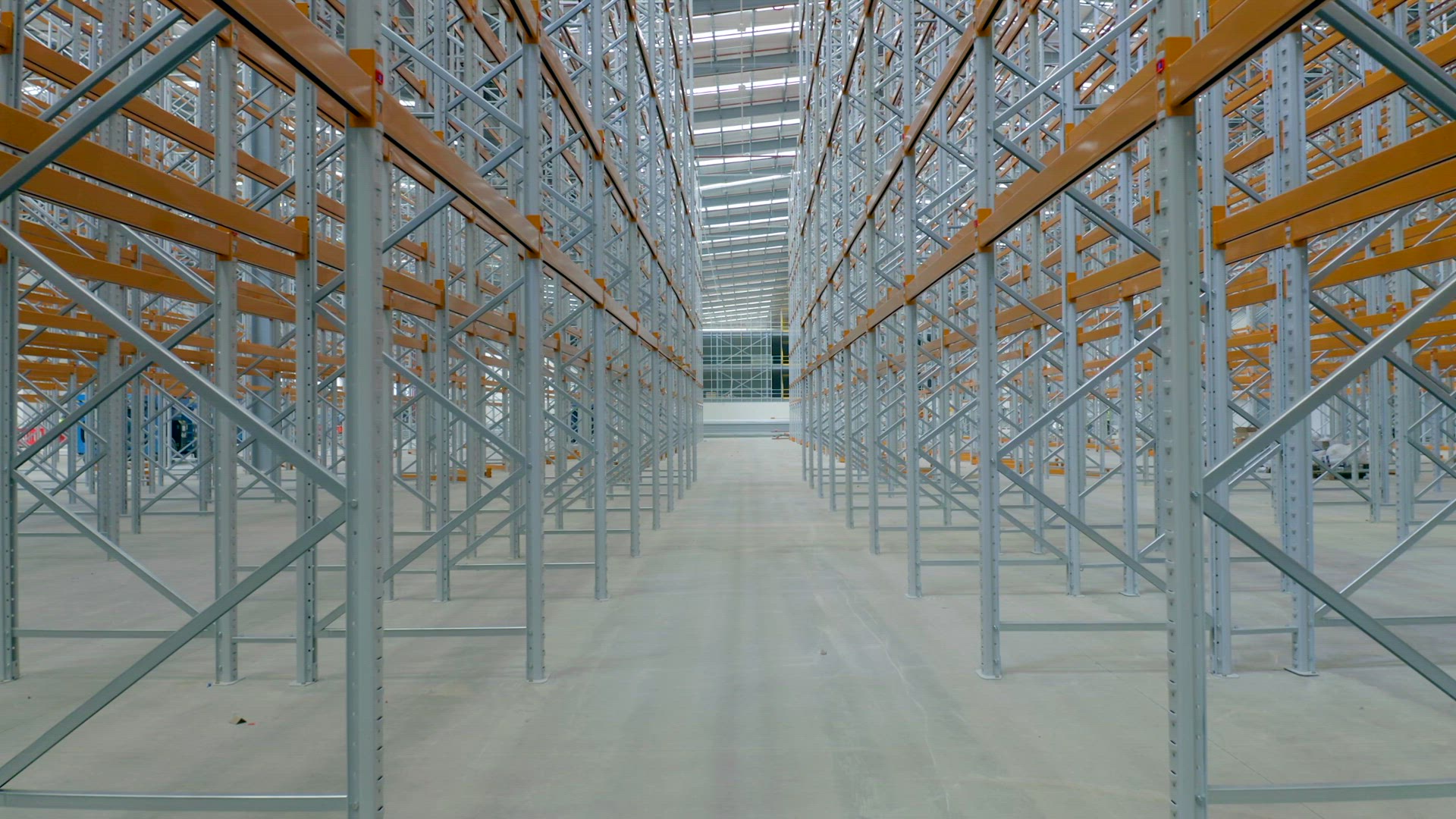 Warehouse Interior Racking System Flythrough