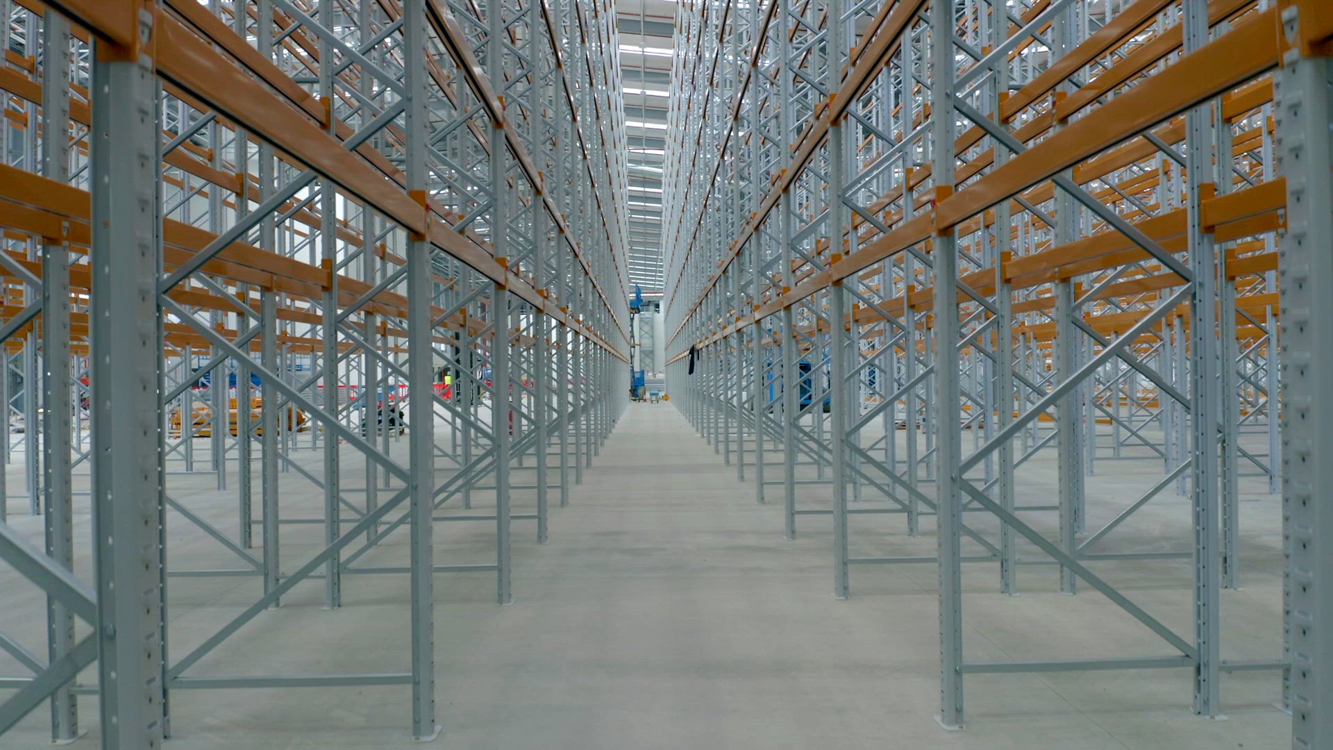 Warehouse Interior Racking System Flythrough