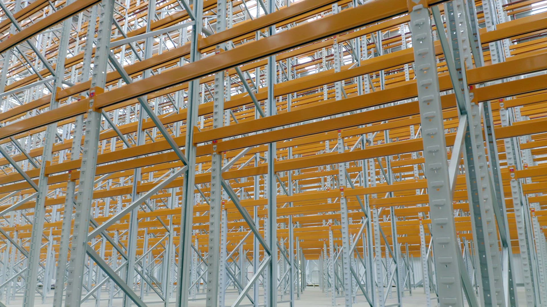 Warehouse Interior Racking System Flythrough