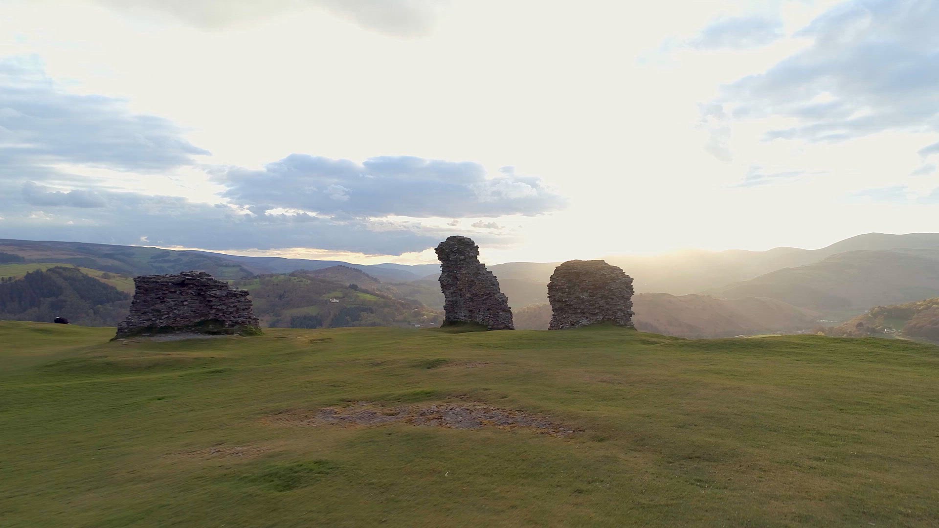 The Ruins of Castell Dinas Bran in Wales