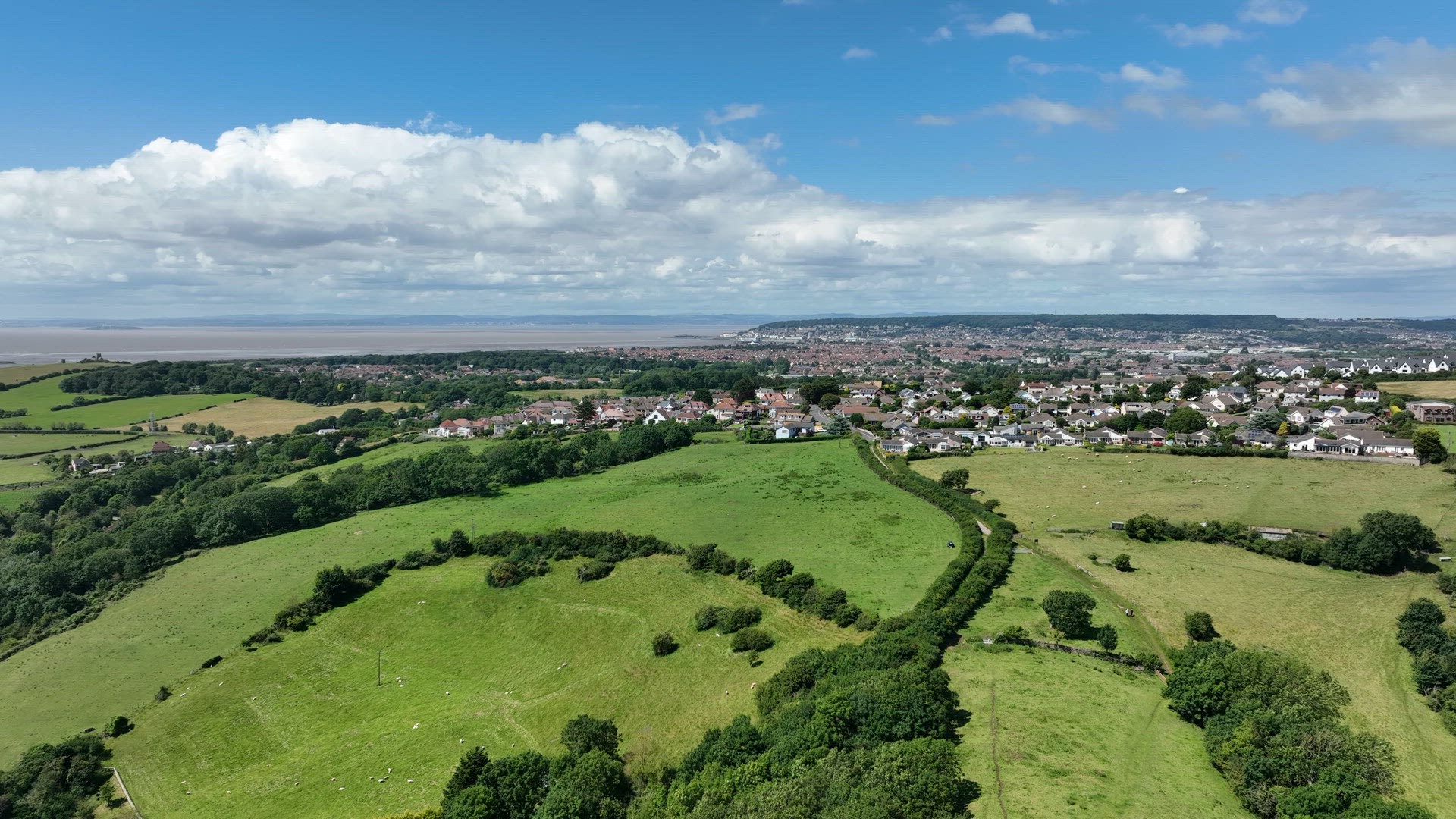 Countryside Surrounding Weston Super Mare in the UK