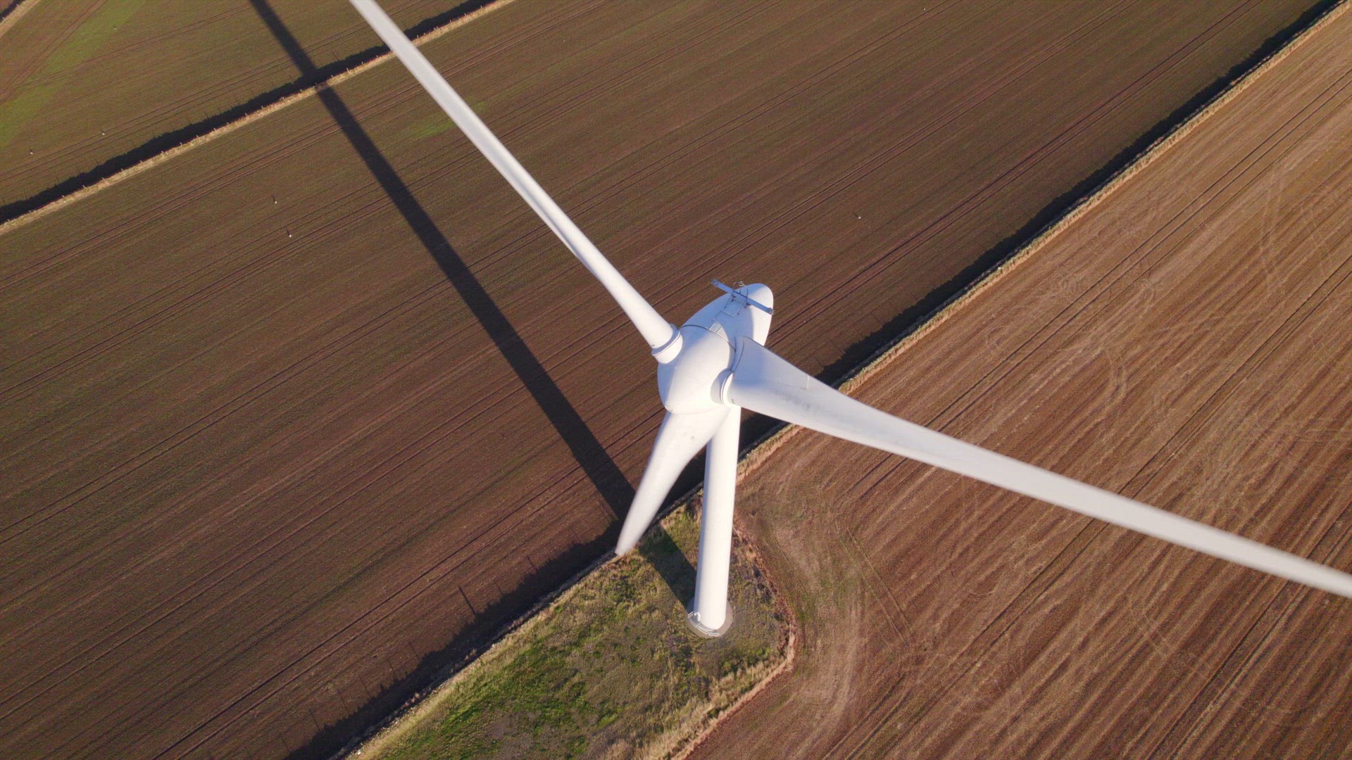 Wind Turbine Generating Renewable Green Power in the Countryside