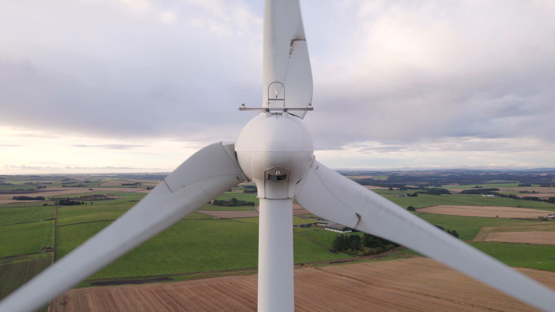 Wind Turbine Generating Renewable Green Power in the Countryside