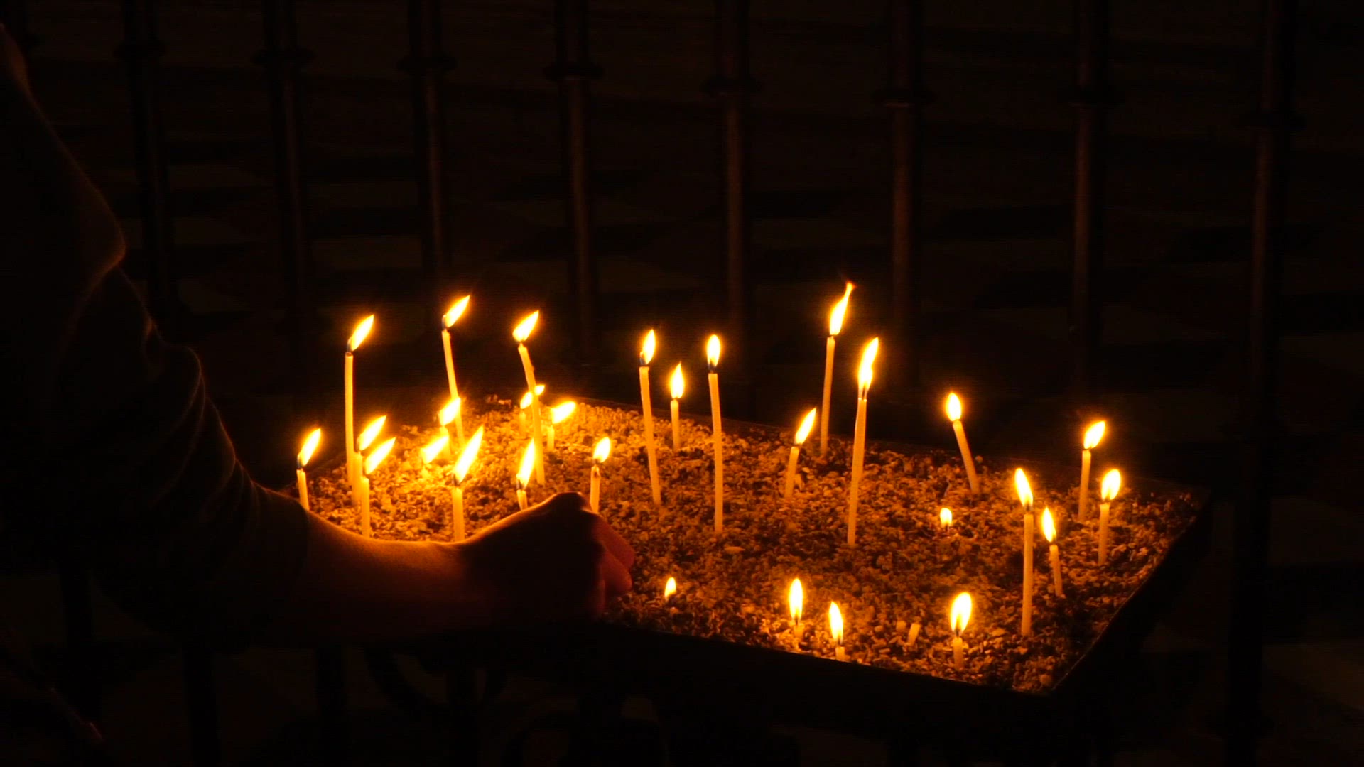 candels in cathedral - Malaga.mp4