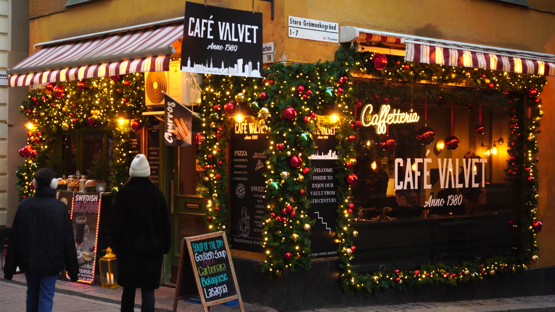 christmas decorated Cafe - 2.MP4