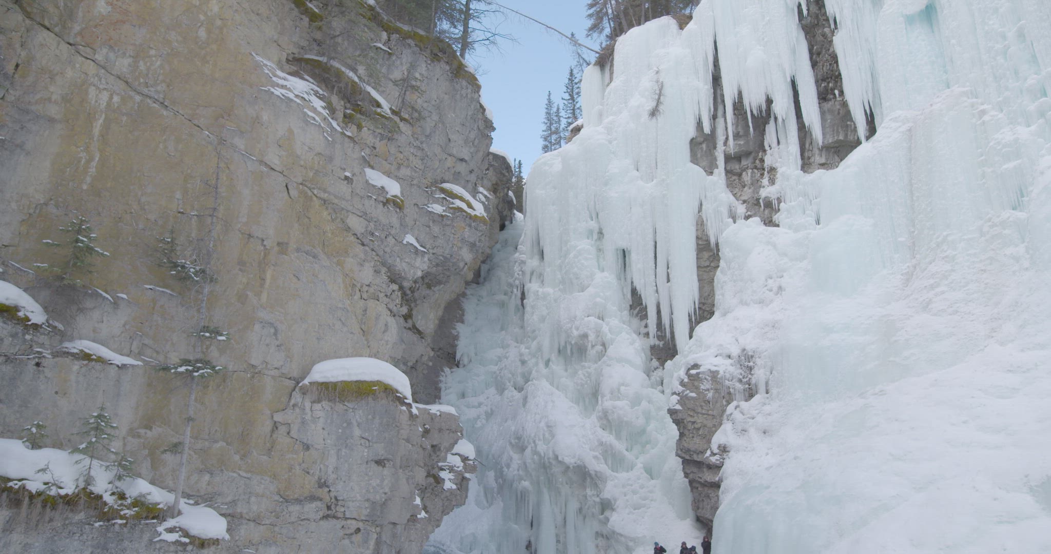Frozen waterfall