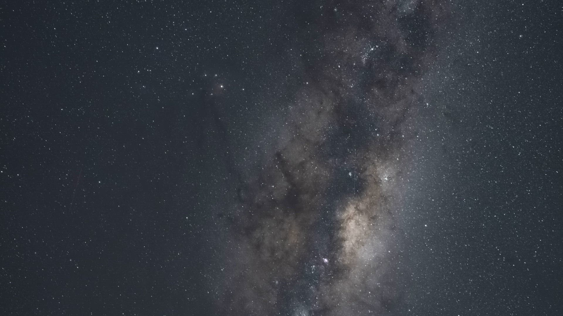 Milky Way Galactic Core crossing the Night Sky