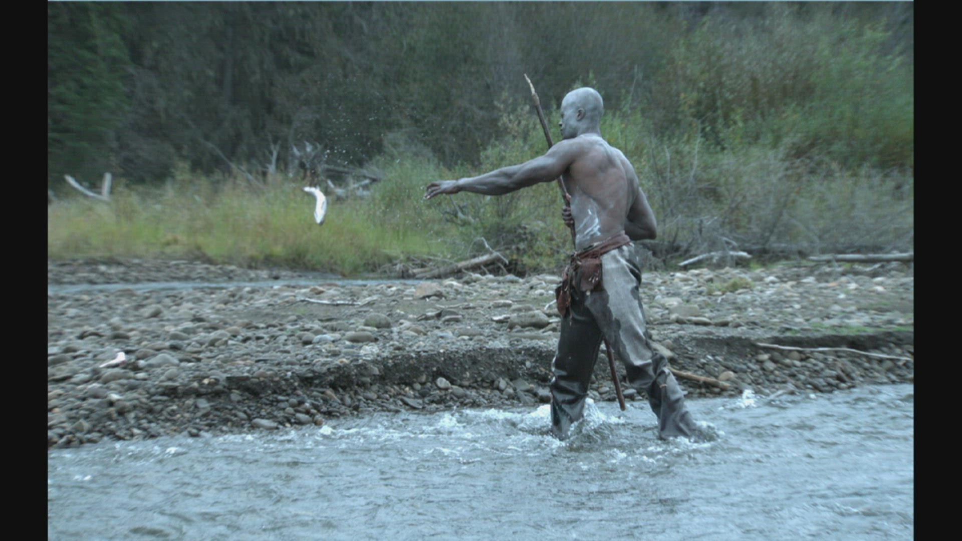 early human spear fishing
